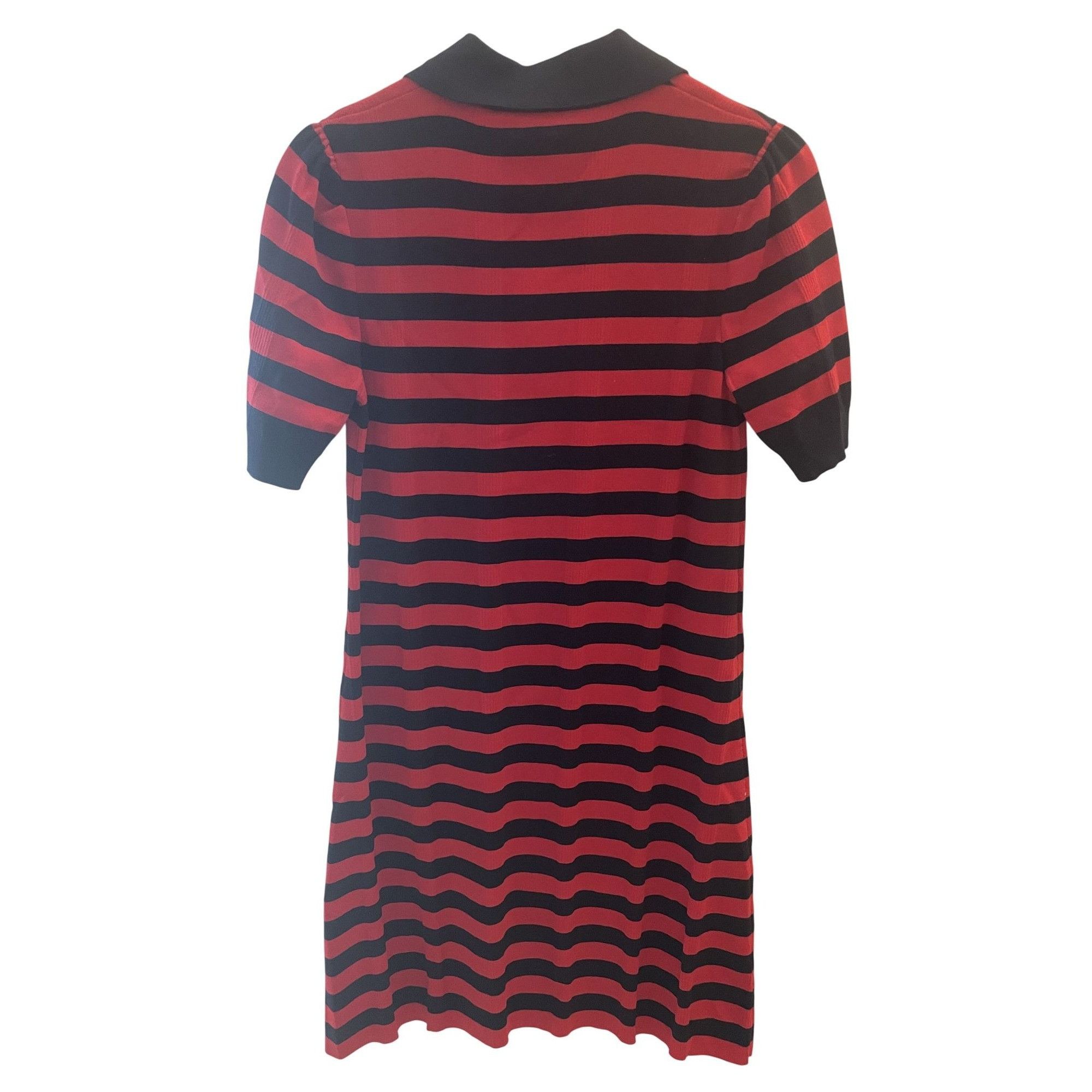 Gucci Gucci Womens Striped Polo Dress With Embroidered Cat Patch R Size S / US 4 / IT 40 - 2 Thumbnail