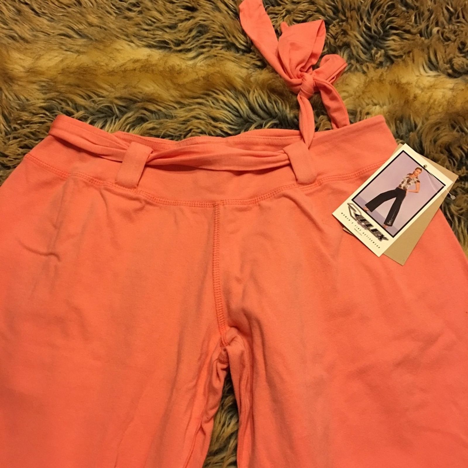 Other Reflex women’s fine activewear coral pants NWT L Size 30" / US 8 / IT 44 - 4 Thumbnail