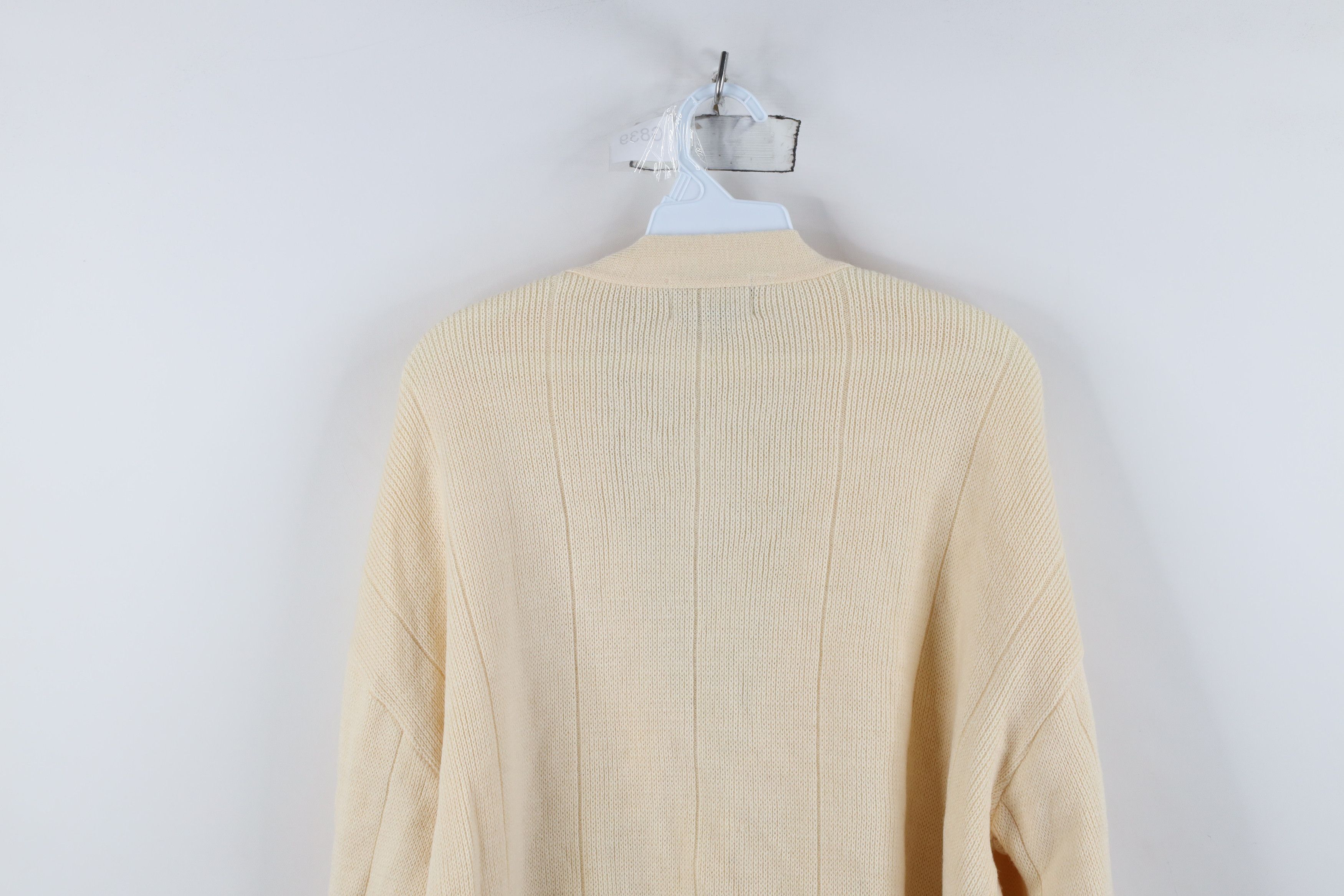 Vintage Vintage 90s Streetwear Blend Ribbed Knit Cardigan Sweater Size US L / EU 52-54 / 3 - 9 Thumbnail