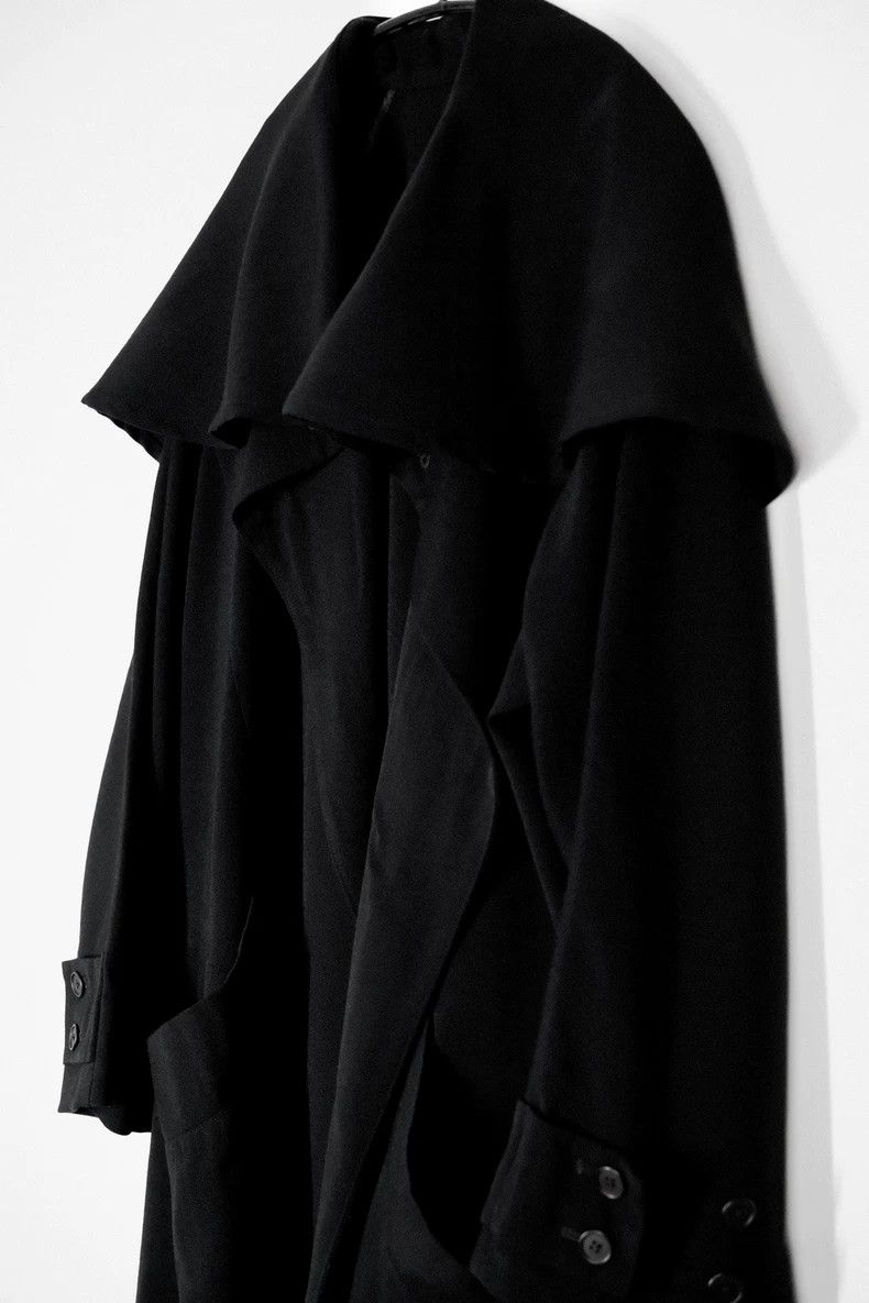 Yohji Yamamoto Yohji Yamamoto 70-80s archive deconstructed witch Cape tren Size ONE SIZE - 3 Thumbnail