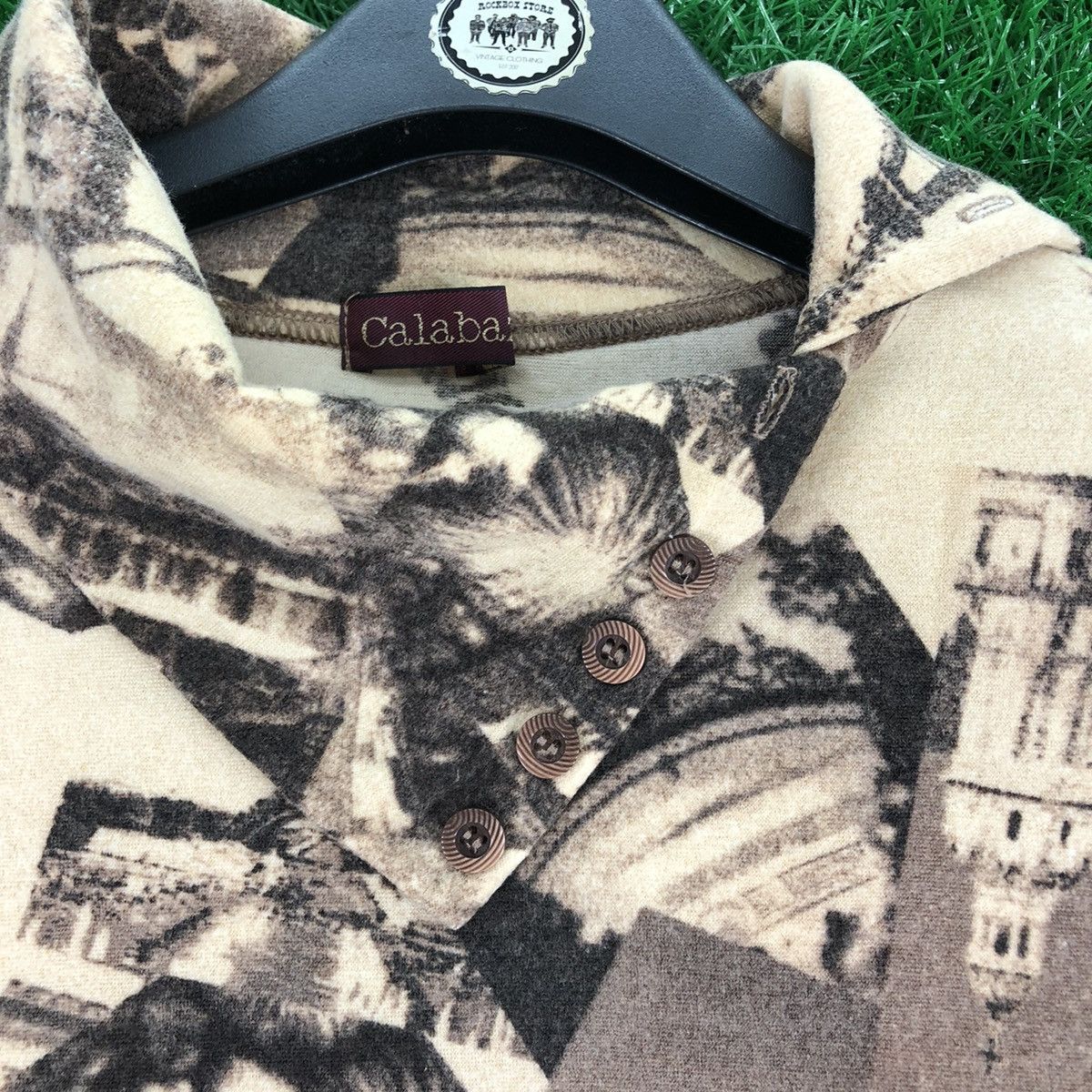 Japanese Brand × Vintage Vintage 90's Paris City Fullprint Ladies Tee Turtle Net Size XS / US 0-2 / IT 36-38 - 8 Thumbnail