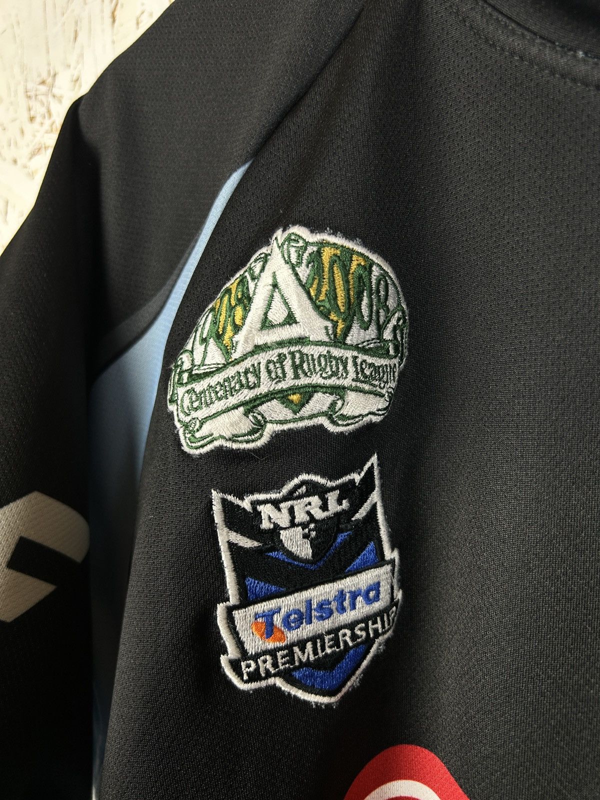 Vintage Cronulla Sharks Rugby League 2008 NRL Centenary Jersey L Size US L / EU 52-54 / 3 - 3 Thumbnail