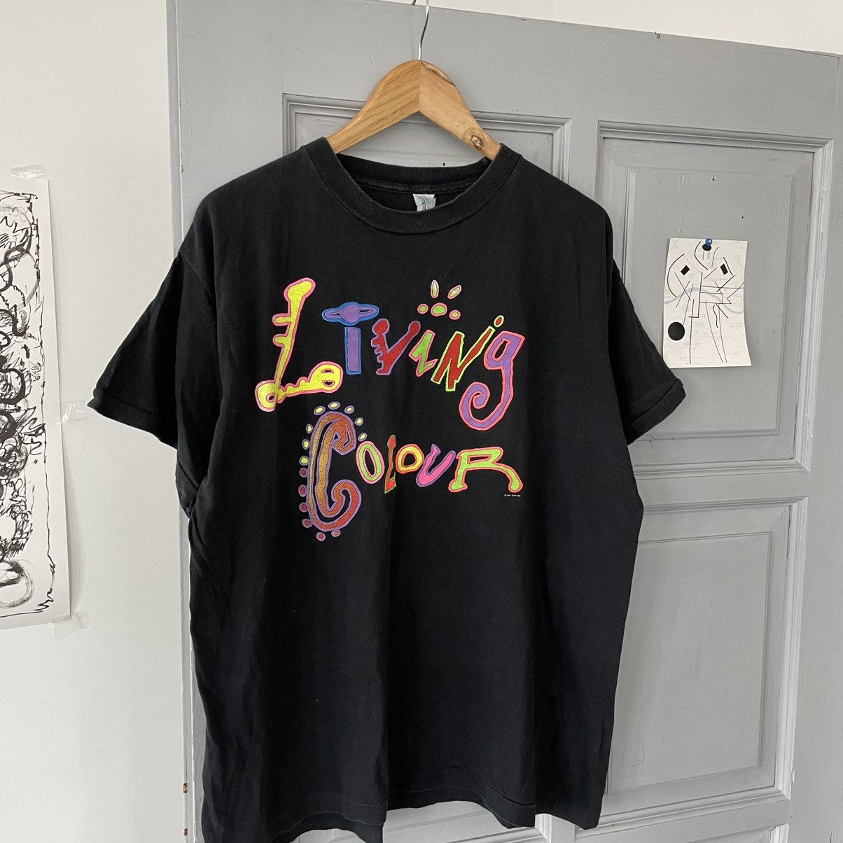 Band Tees × Vintage Vintage 1991 Living Colour Rare Band T-Shirt Size US L / EU 52-54 / 3 - 9 Thumbnail