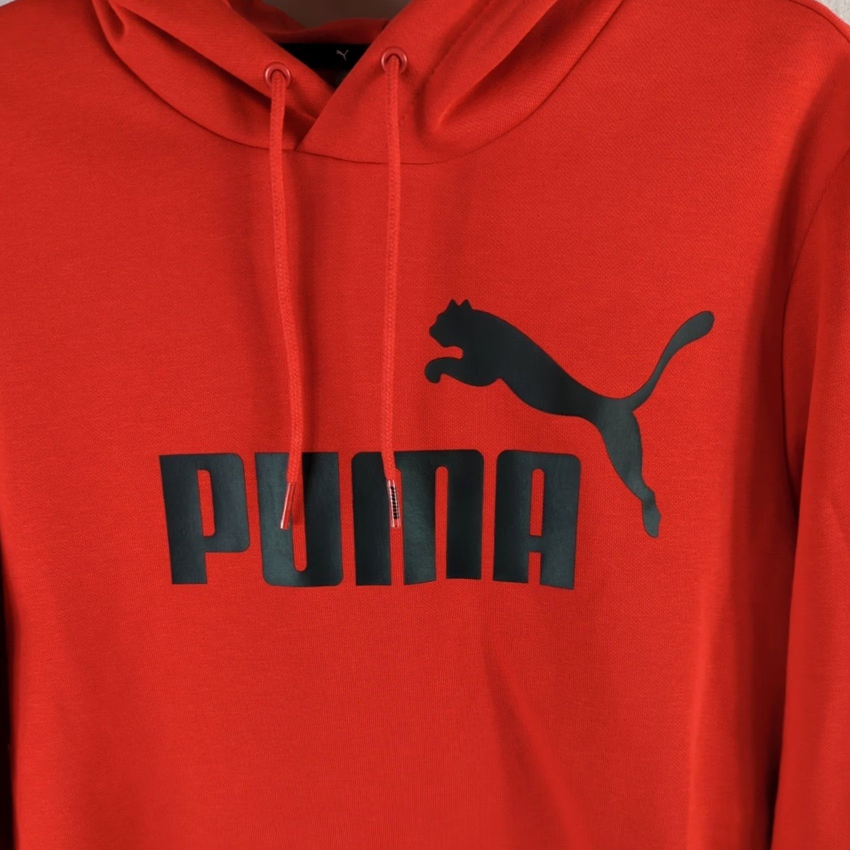 Puma PUMA Men S Red Pullover Big Logo Hoodie Sweatshirt Regular Fit Hooded Size US S / EU 44-46 / 1 - 2 Thumbnail