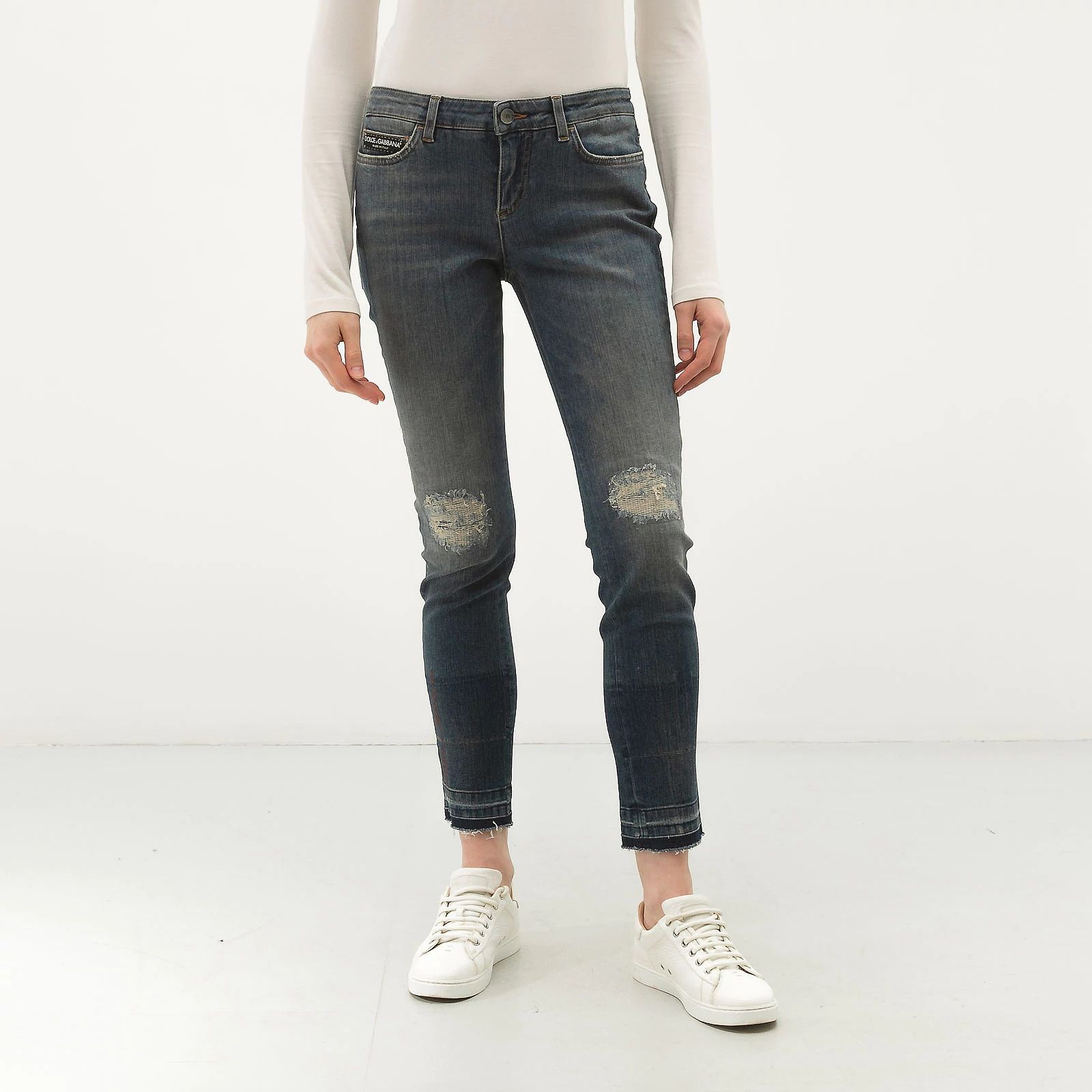 Dolce & Gabbana o1y0825 Denim Pant in Blue Size 26" / US 2 / IT 38 - 1 Thumbnail