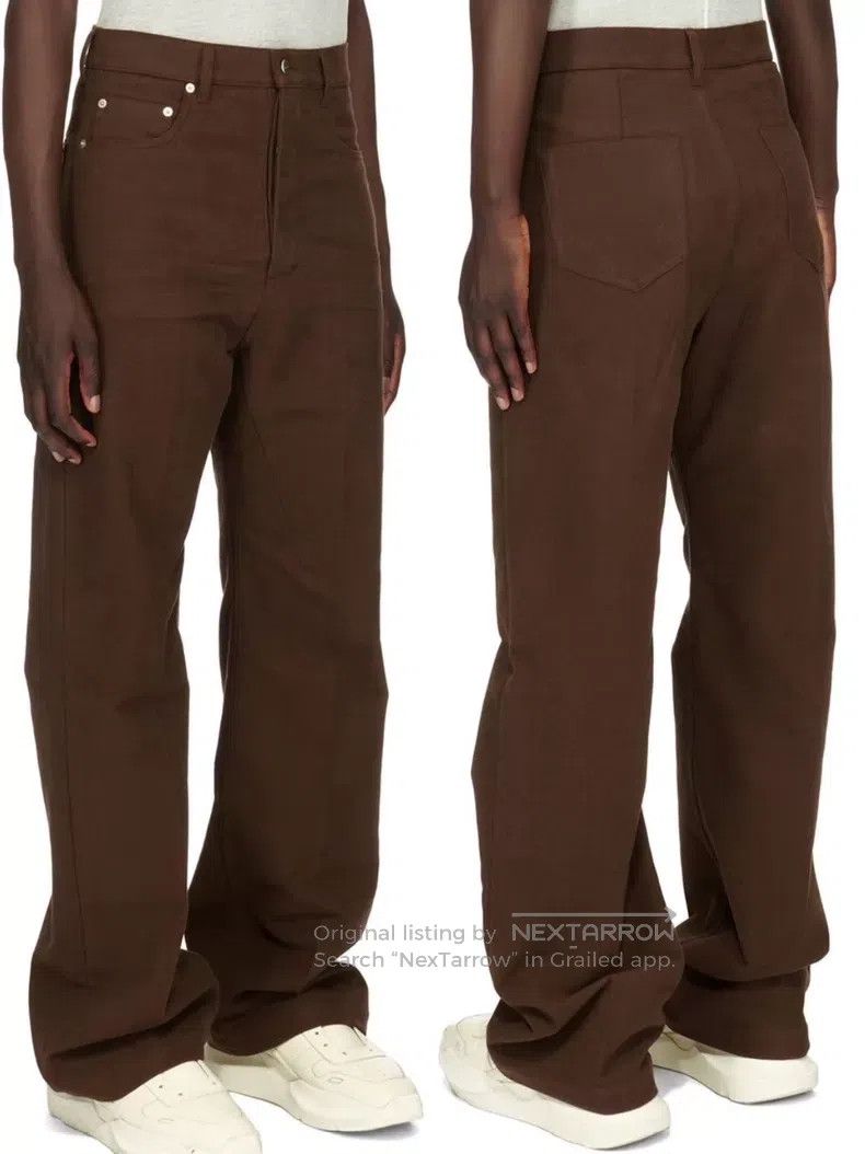 Rick Owens Rick Owens Brown Wide Leg Denim Pants Size US 32 / EU 48 - 2 Thumbnail