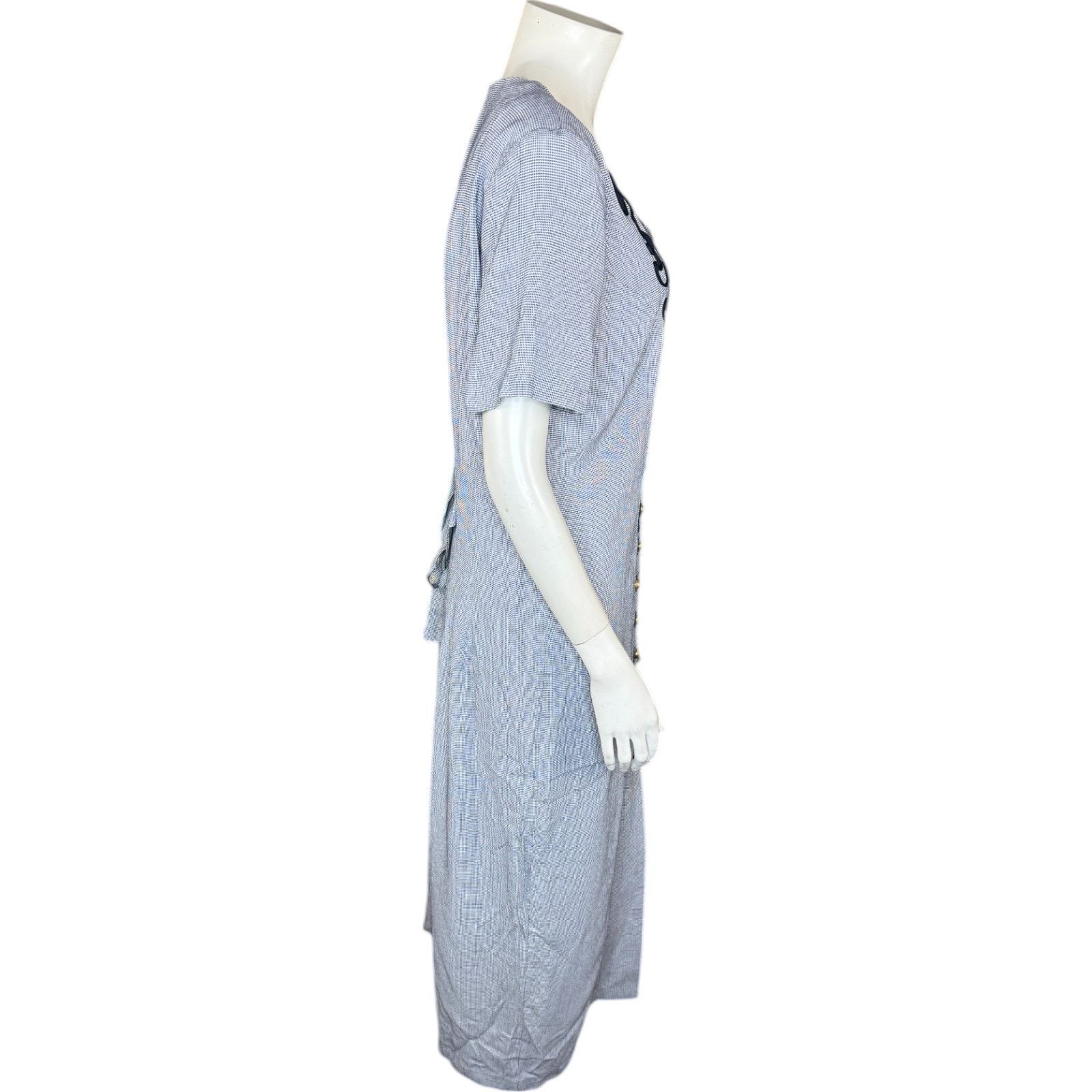 Other Ultra Dress New York Womens 12 Maxi Dress Navy White Size XL / US 12-14 / IT 48-50 - 5 Thumbnail