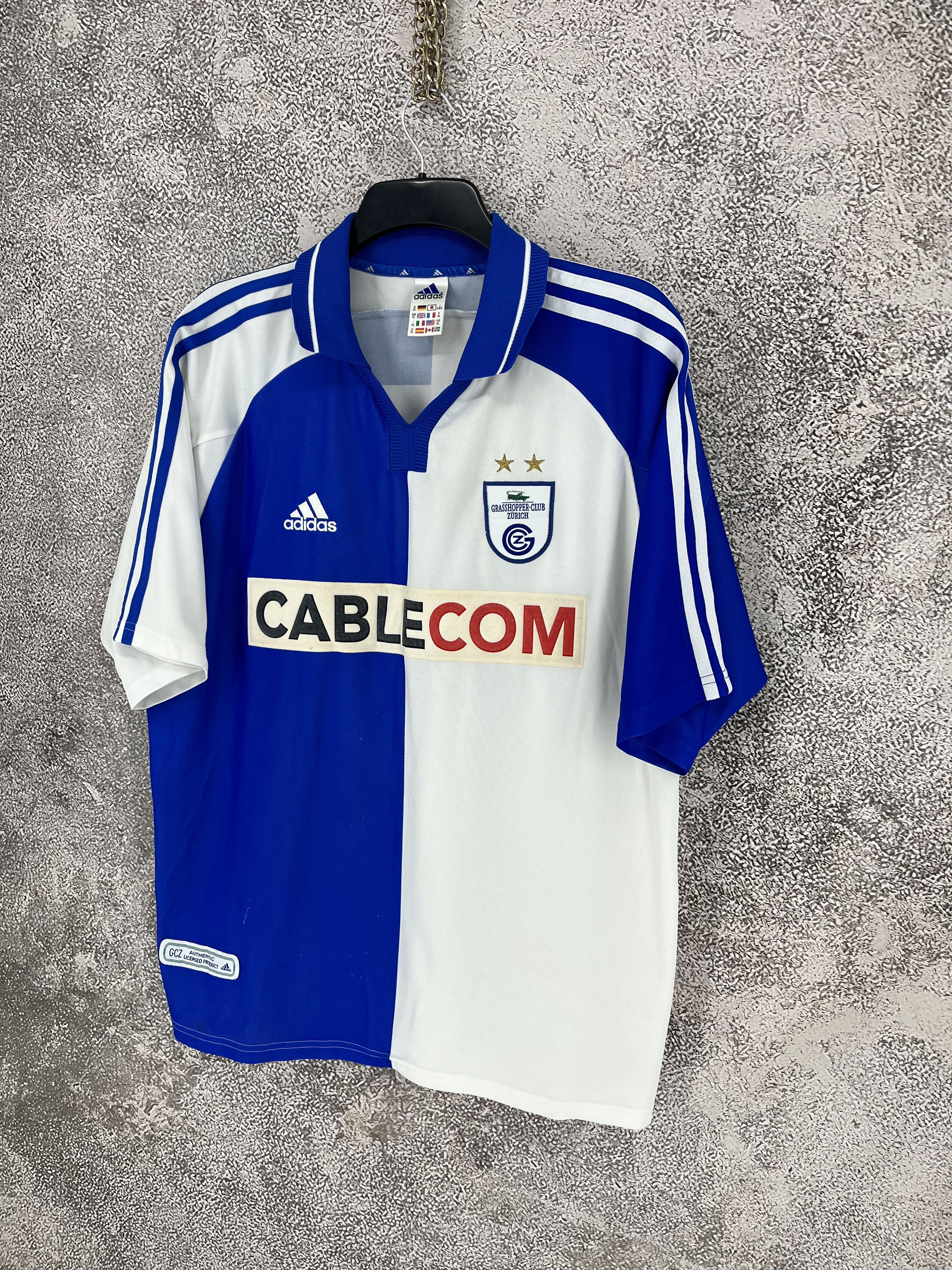 Adidas GRASSHOPPER 2001 2002 HOME SHIRT JERSEY ADIDAS Size US XL / EU 56 / 4 - 3 Thumbnail