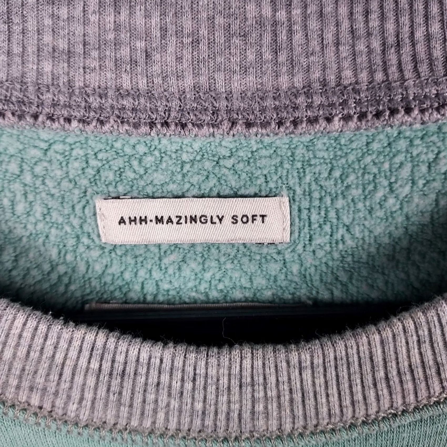 American Eagle Outfitters American Eagle Sweatshirt Women’s S Sage Green Gray Contrast Pullover Long Sleev Size S / US 4 / IT 40 - 3 Thumbnail