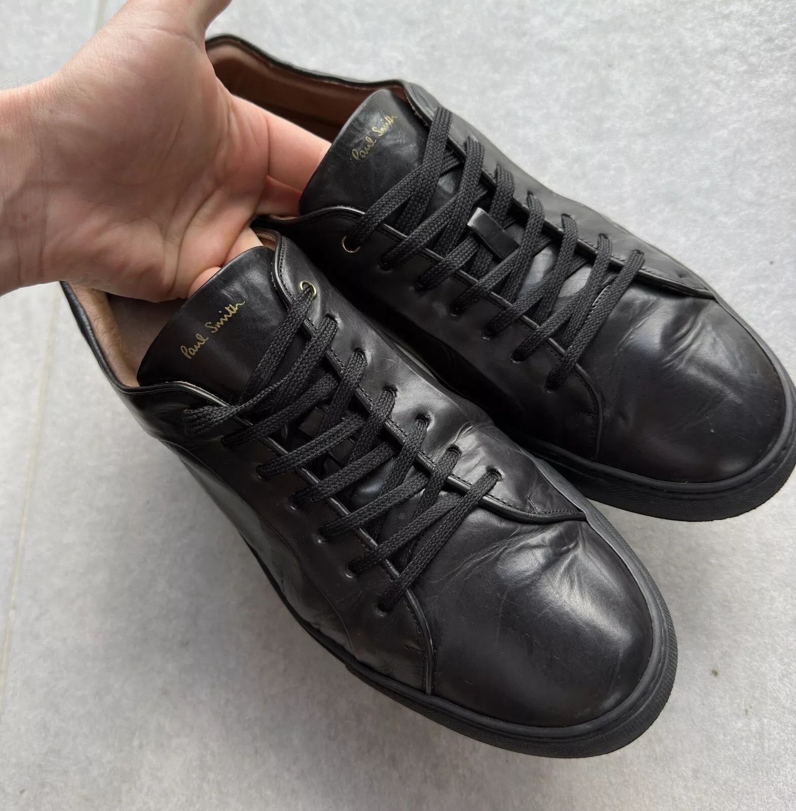 Paul Smith Paul Smith Mens Leather Sneakers Shoes Black Size US 10 / EU 43 - 8 Thumbnail