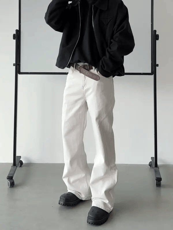 Jean Himejima x Chika White Wide Leg Jeans Size US 32 / EU 48 - 7 Thumbnail