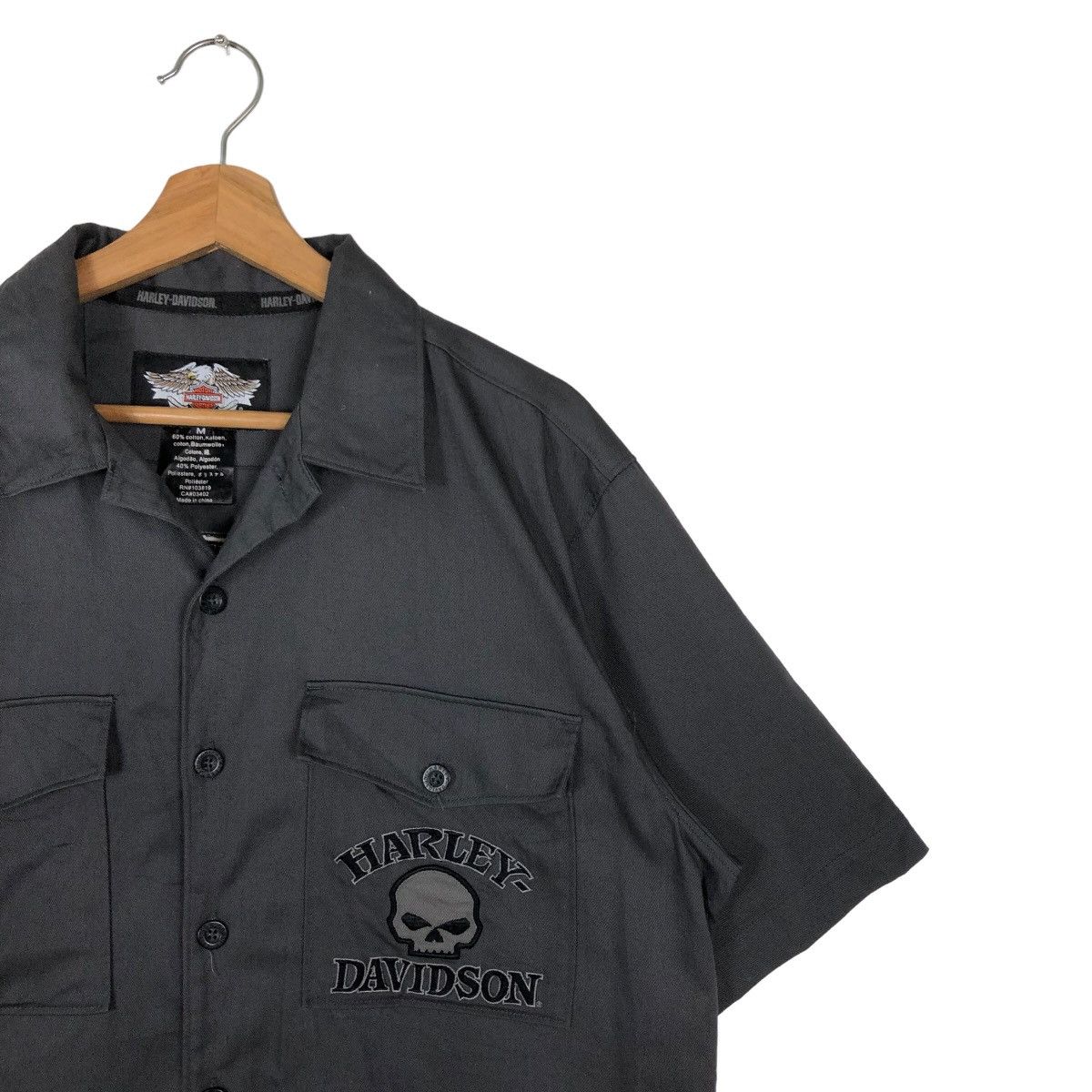 Harley Davidson VINTAGE SHIRTS HARLEY DAVIDSON SPELL OUT BIG LOGO UNIONMADE Size US M / EU 48-50 / 2 - 7 Thumbnail