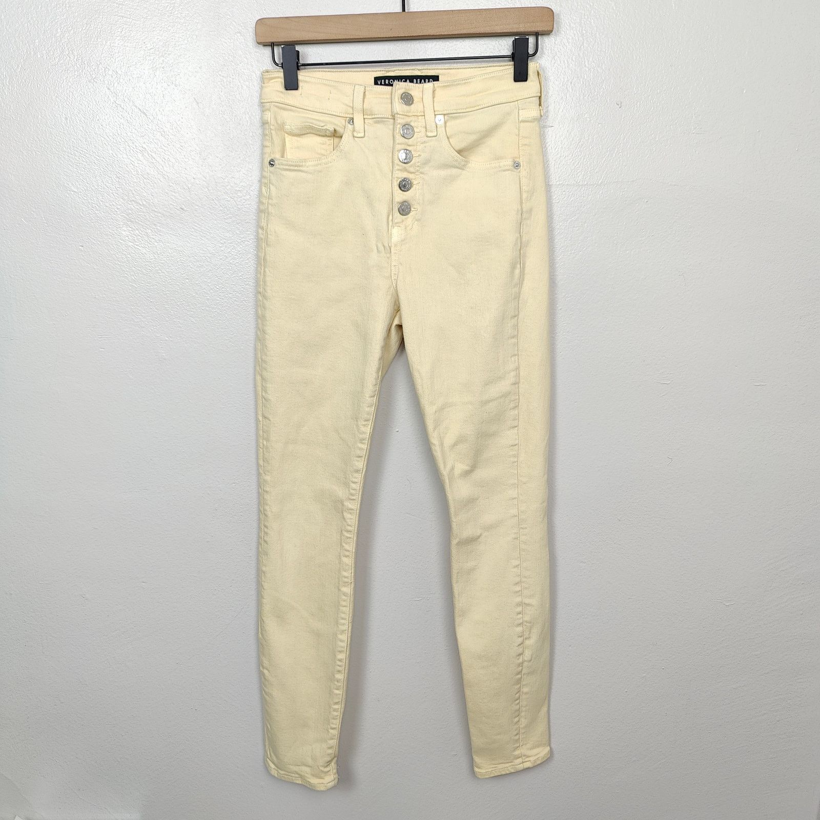 Veronica Beard Veronica Beard Skinny Jeans Womens 27 4 Maera Mustard Yellow Size 27" / US 4 / IT 40 - 1 Thumbnail