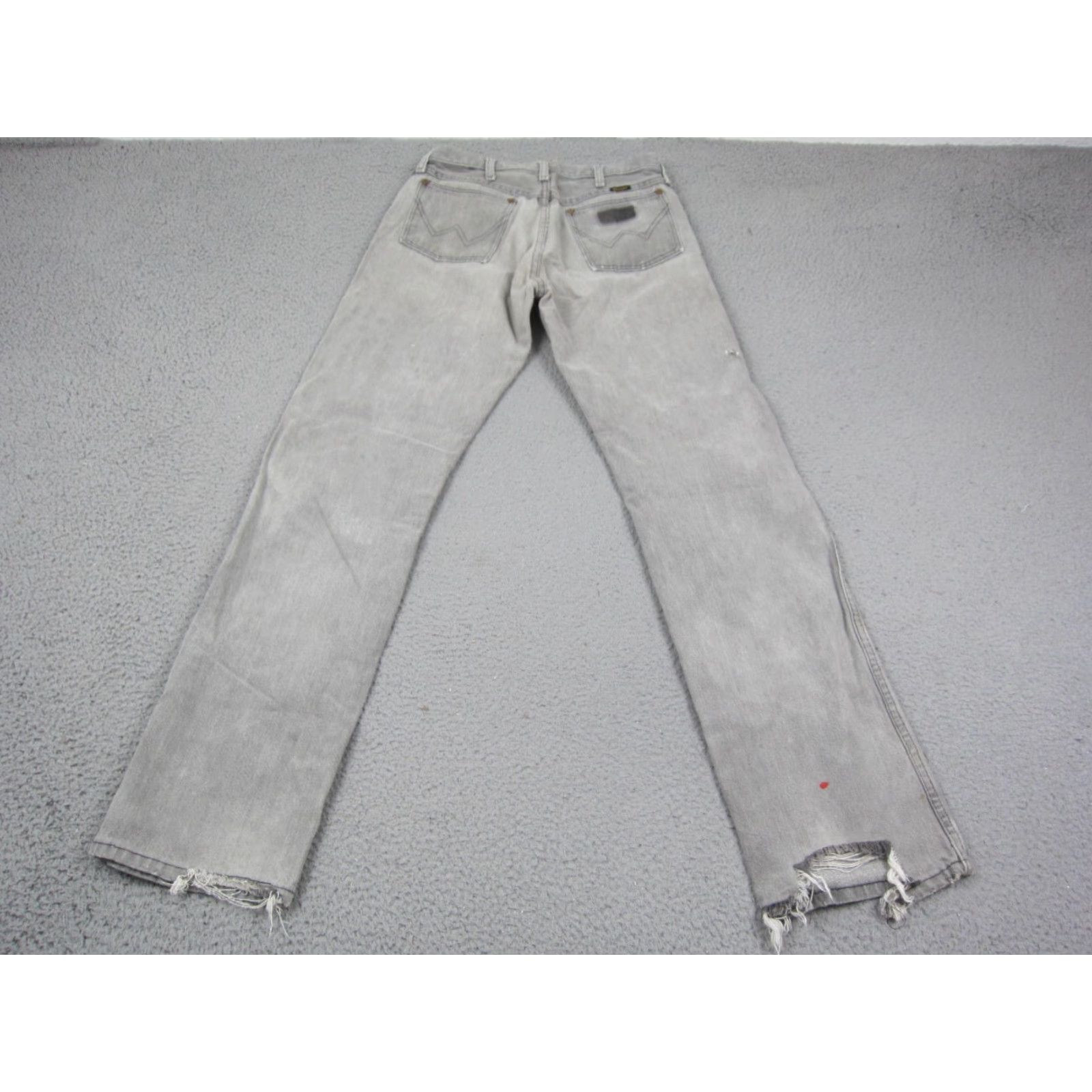 Wrangler VINTAGE Wrangler Jeans Mens W28 L32 Gray Straight Leg 13WMZ Made in USA 70s 80s Size US 28 / EU 44 - 2 Thumbnail