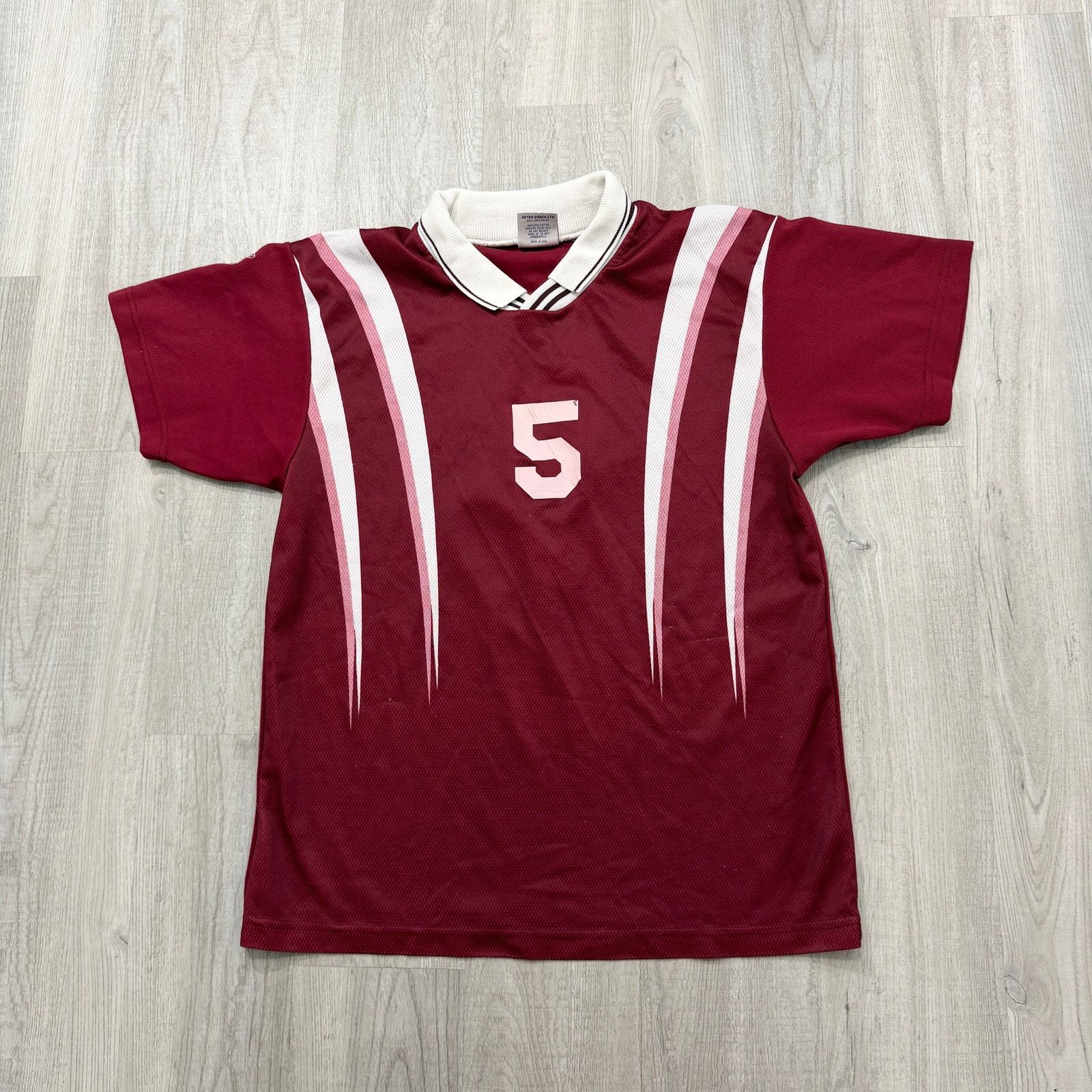 Vintage Vintage Dynamic Soccer Collared Jersey Medium Red White 90s Size US M / EU 48-50 / 2 - 1 Thumbnail