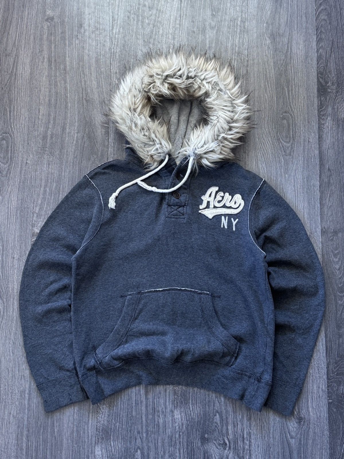 Aeropostale Y2K Vintage Aeropostale Fur Lgb If6was9 style hoodie Size US S / EU 44-46 / 1 - 1 Thumbnail
