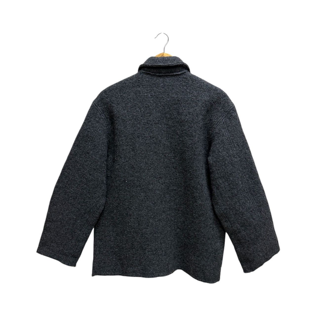 45rpm VINTAGE 45RPM MOHAIR CHARCOAL BLACK BUTTON UP JACKET Size US S / EU 44-46 / 1 - 2 Thumbnail