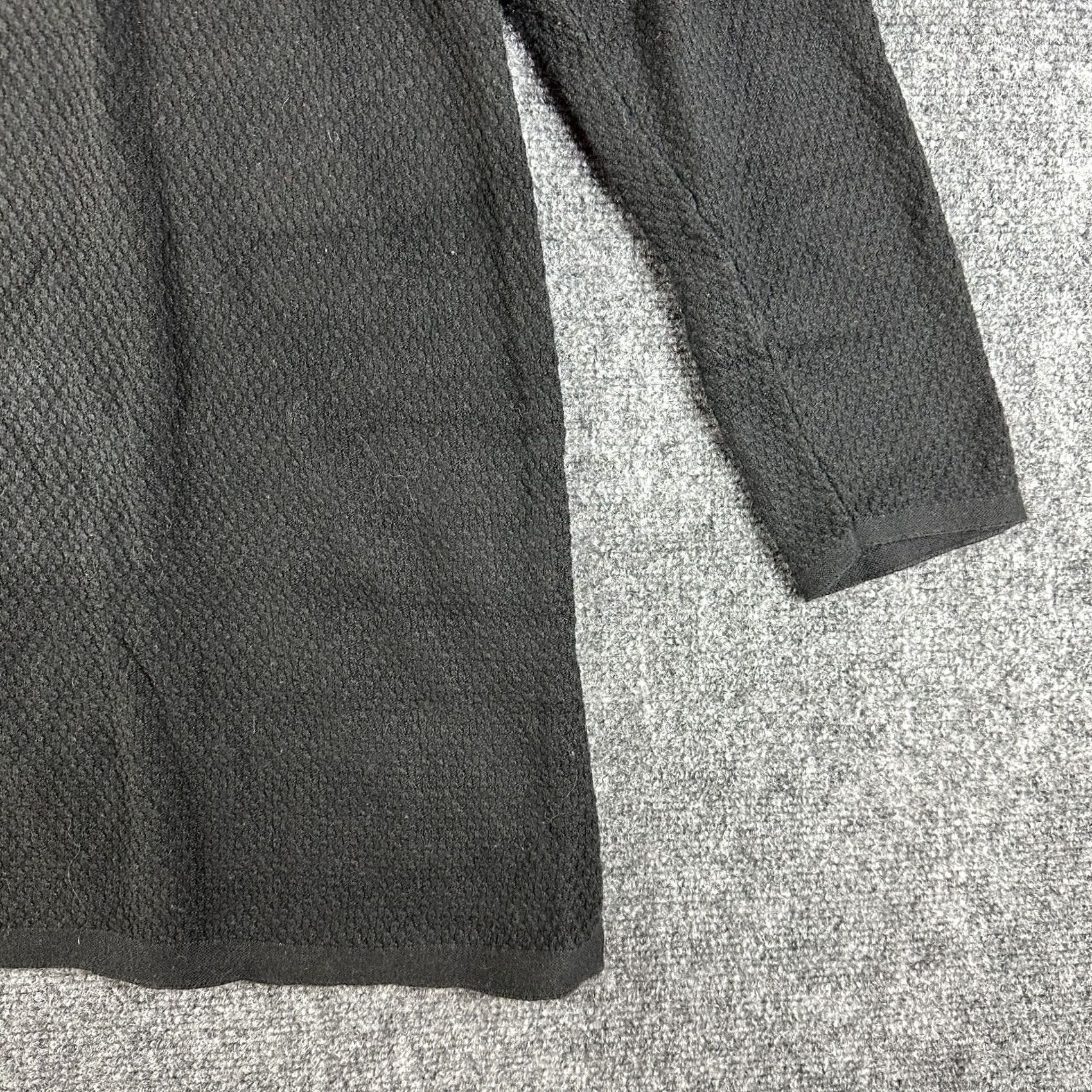 J. Jill J. Jill Sweater Pullover Knit Long Sleeve Round Neck Split Hem Black Cotton Blend Women Large Petite Size L / US 10 / IT 46 - 2 Thumbnail
