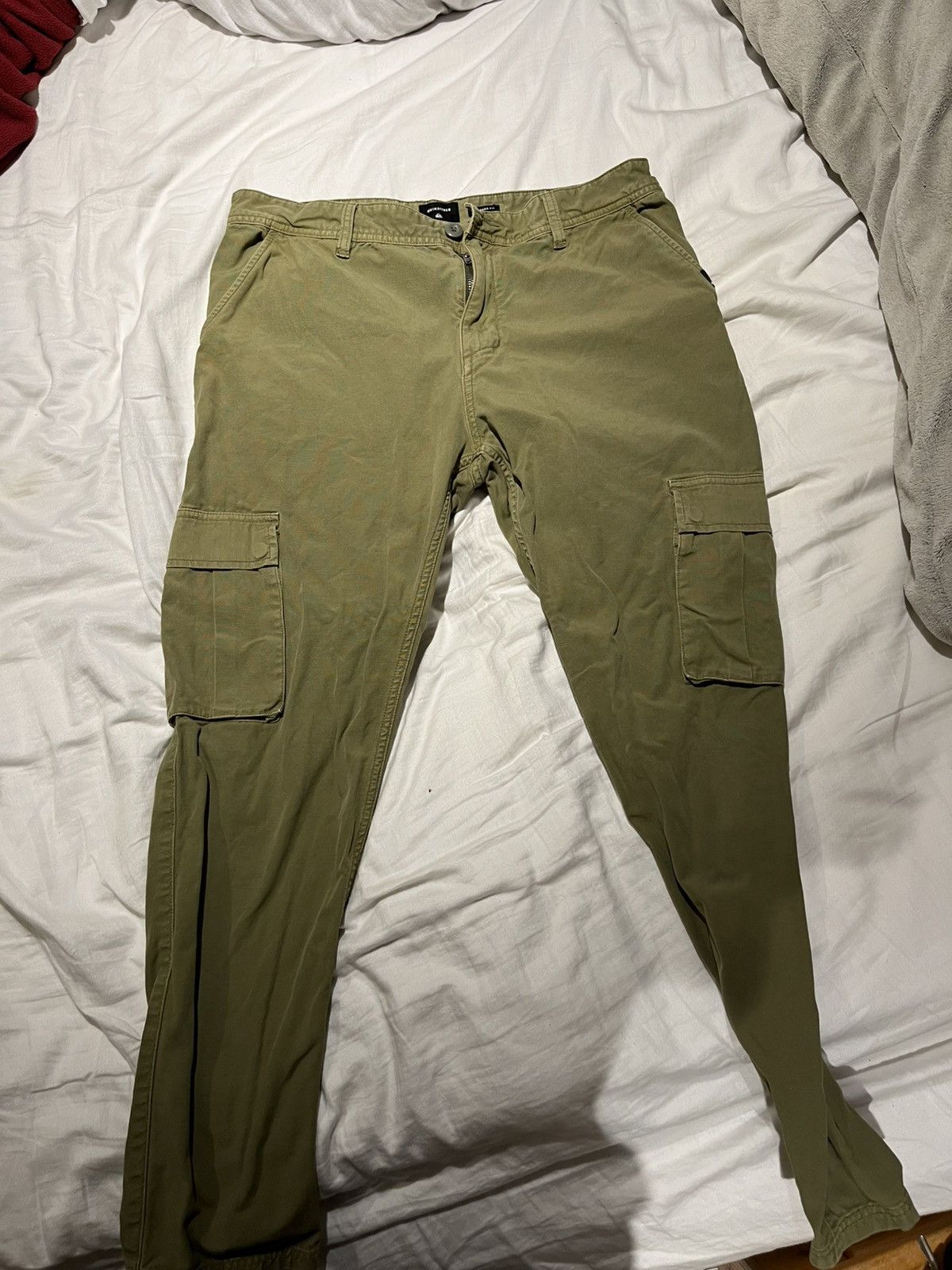 Quiksilver Green QuikSilver cargo pants Size US 34 / EU 50 - 1 Thumbnail