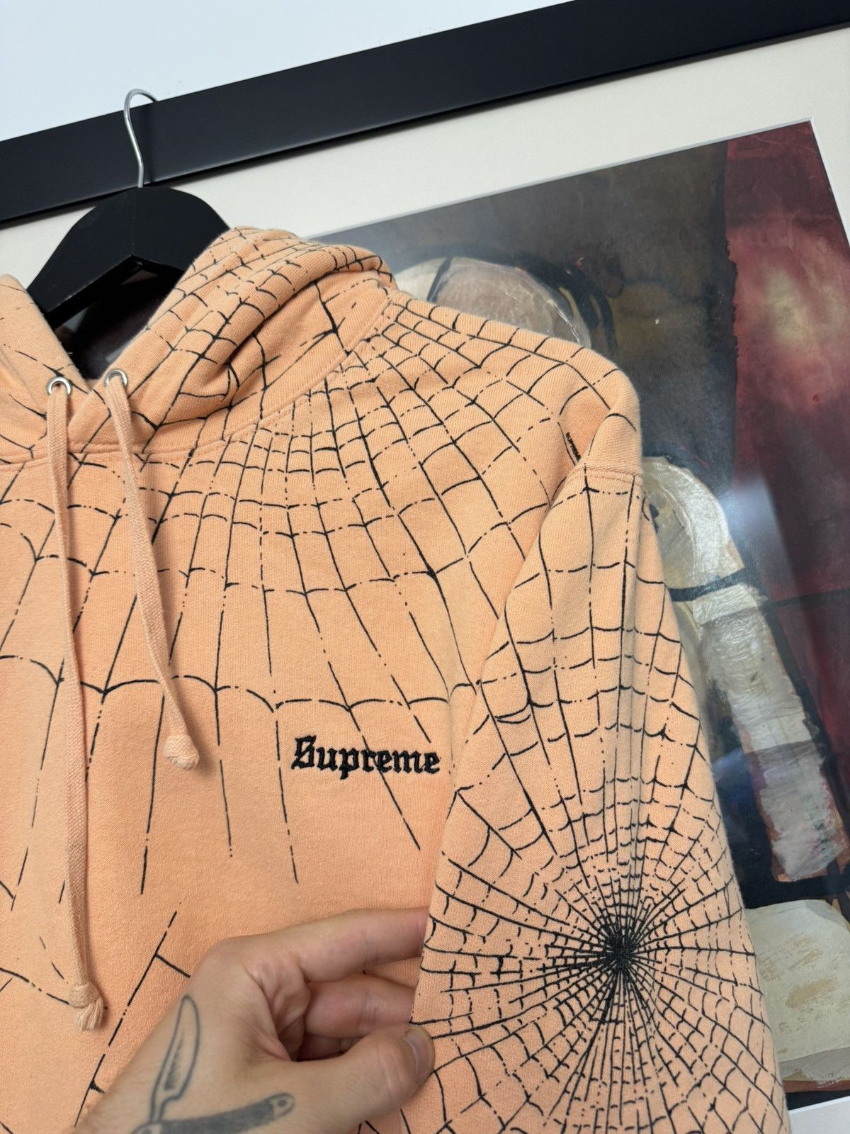 Supreme FW16 Supreme Spider Web Hoodie Rare Avant Garde Fullprint Size US L / EU 52-54 / 3 - 3 Thumbnail