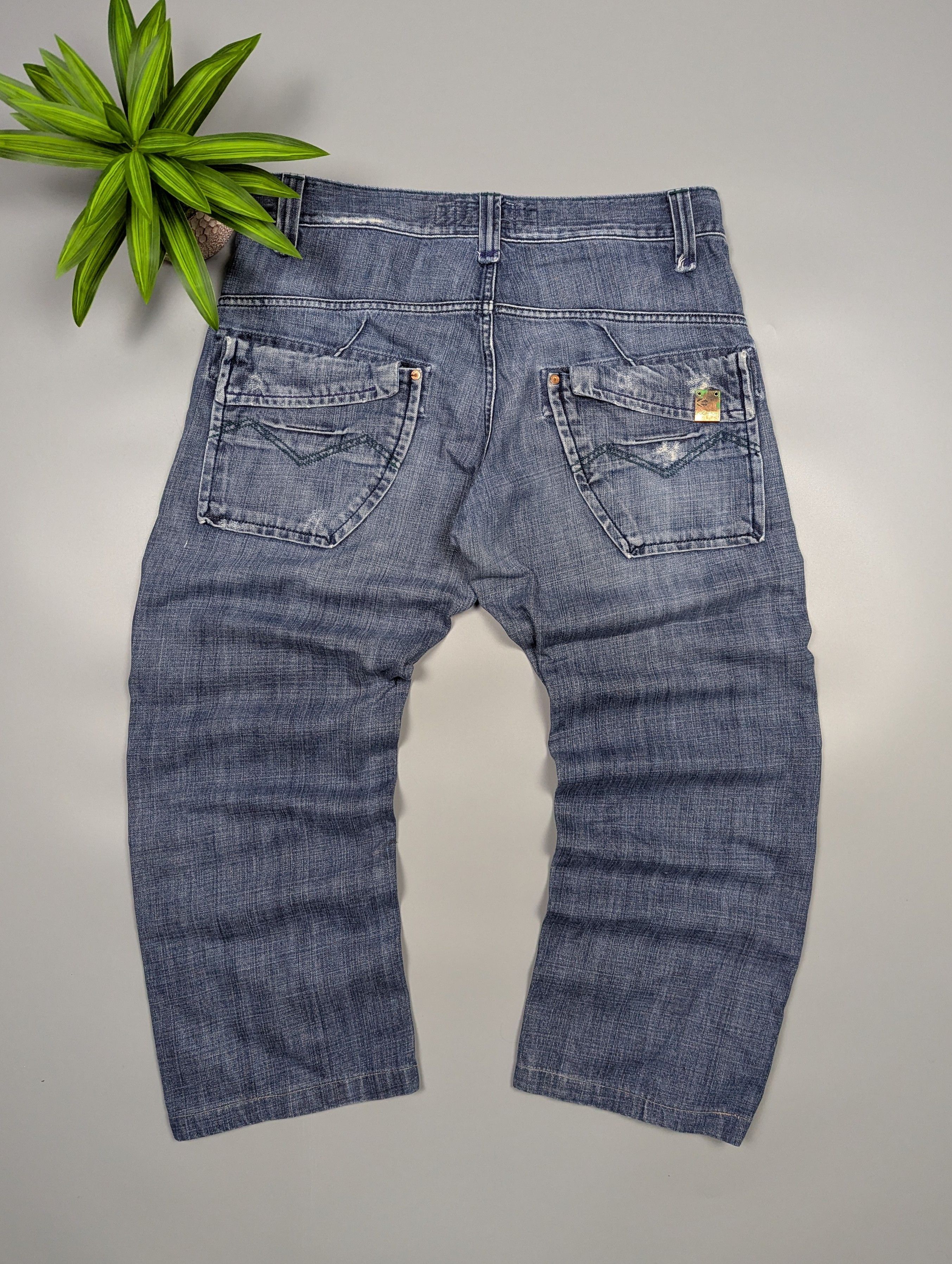 Energie nergie by Miss Sixty Y2K Faded Jeans Pockets Distressed Size US 36 / EU 52 - 17 Thumbnail