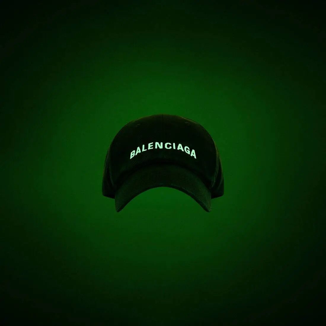 Balenciaga o1w1db10126 Size: S / Logo Front Hat / Cap Glow Size ONE SIZE - 3 Thumbnail