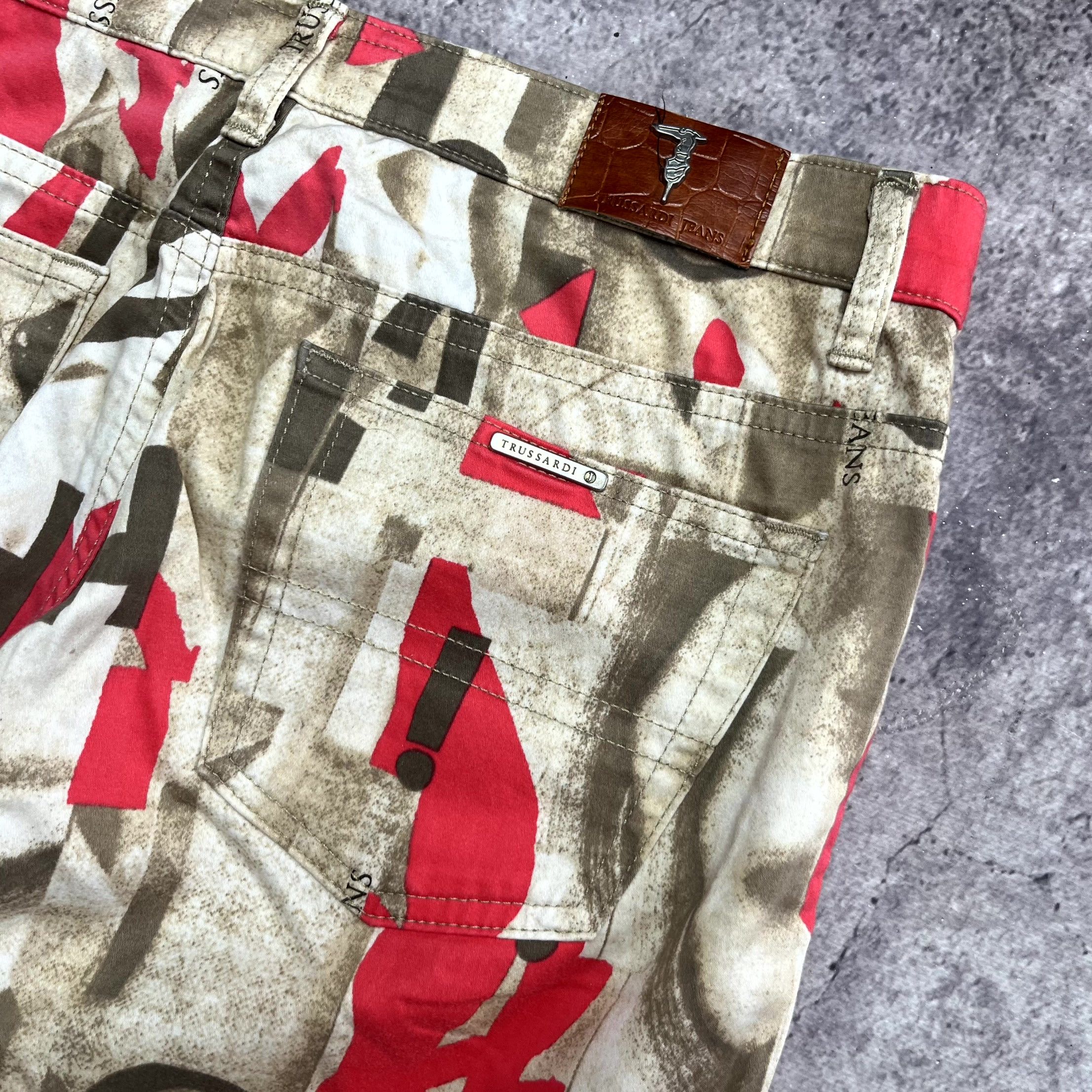 Trussardi Y2K Trussardi Abstract Pants Straight Pink Jeans Size 32 Size 32" / US 10 / IT 46 - 9 Thumbnail