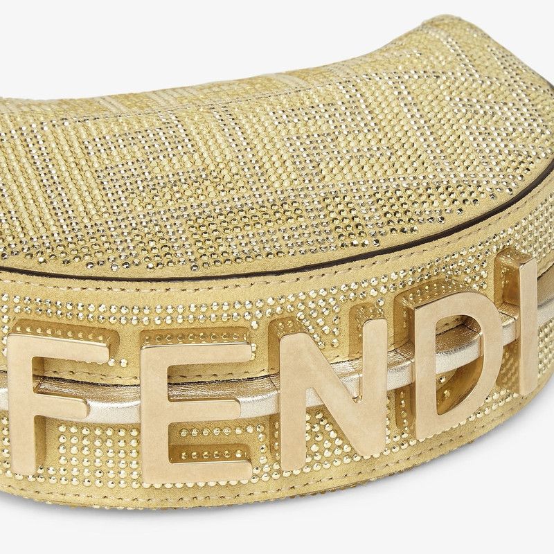 Fendi o1s1wg111225 Size:OS/Nano Fendighraphy in Golden Size ONE SIZE - 3 Thumbnail
