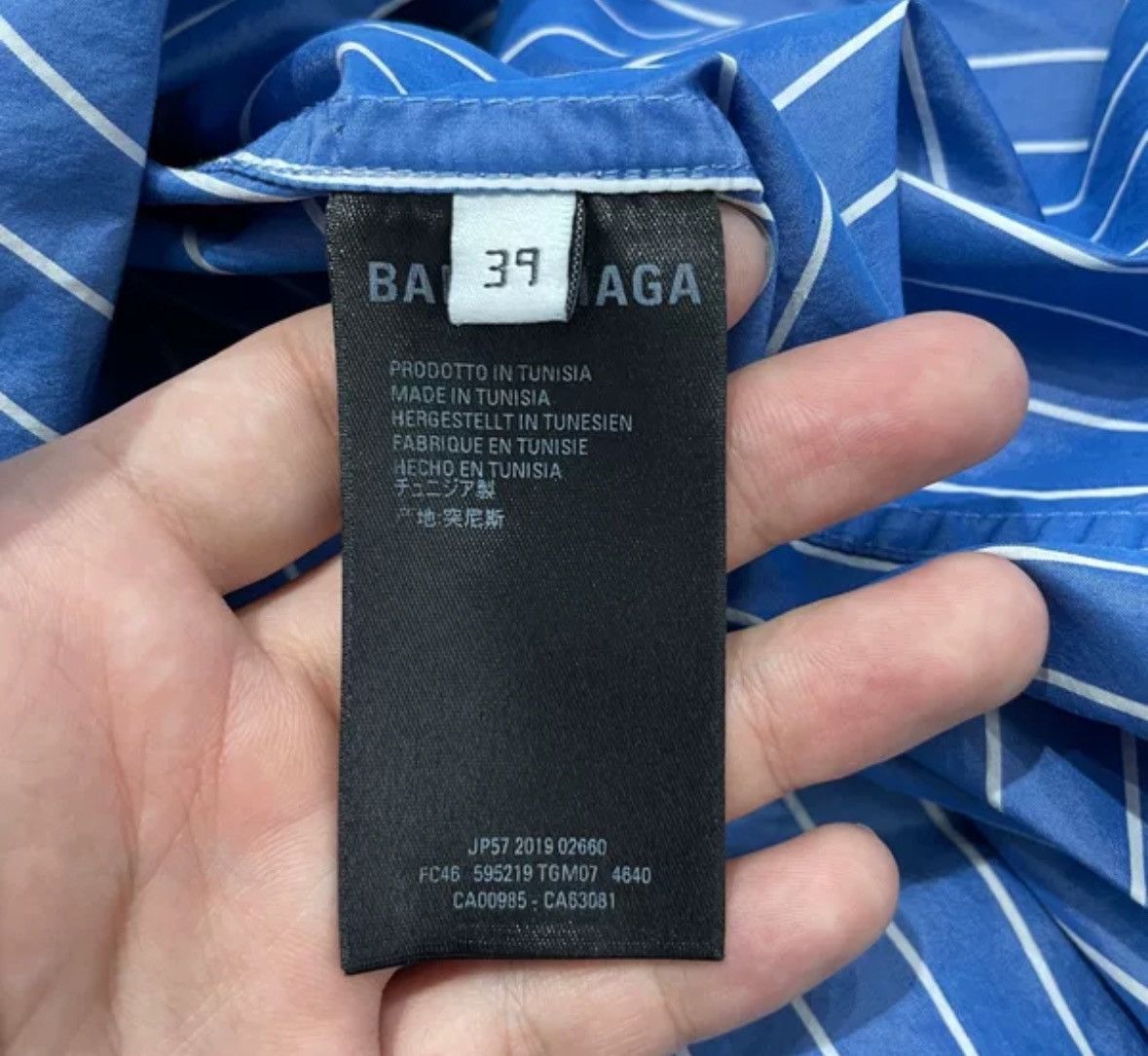 Balenciaga Balenciaga striped shirt2412-Nextarrow Size US S / EU 44-46 / 1 - 4 Thumbnail