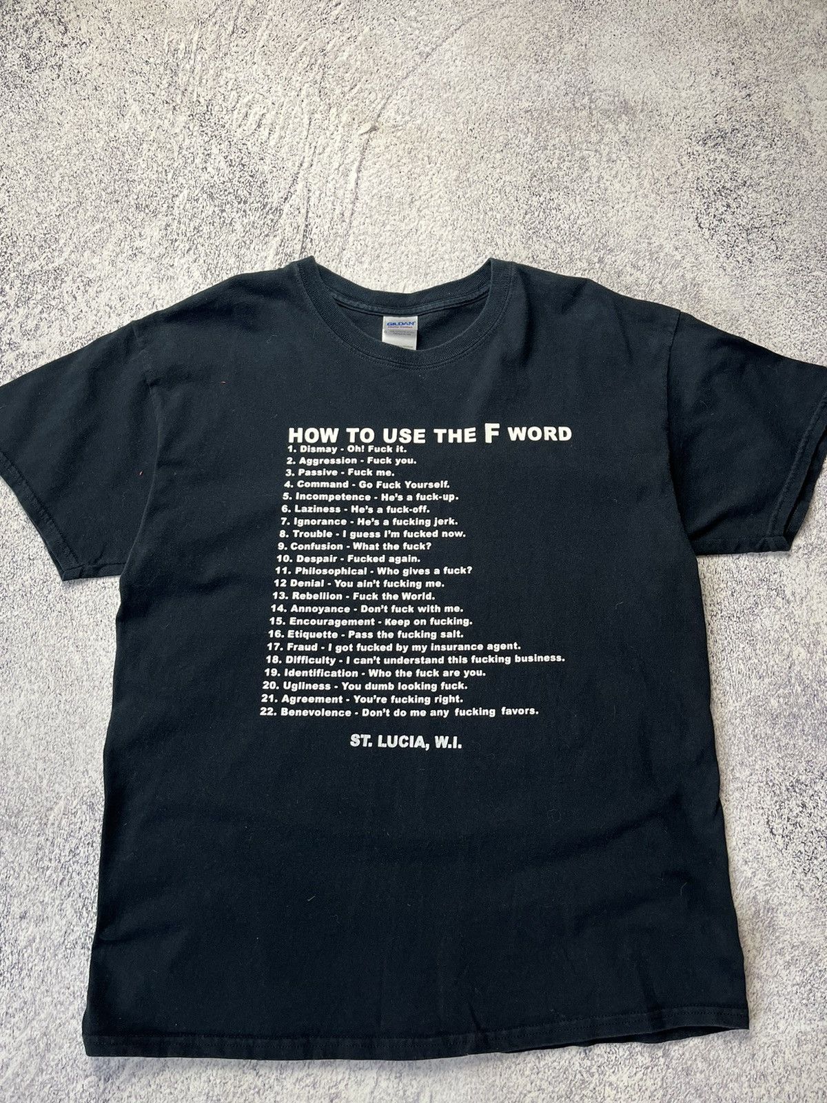 Other Vintage How To Use The F Word Humor Tee Size US L / EU 52-54 / 3 - 5 Thumbnail