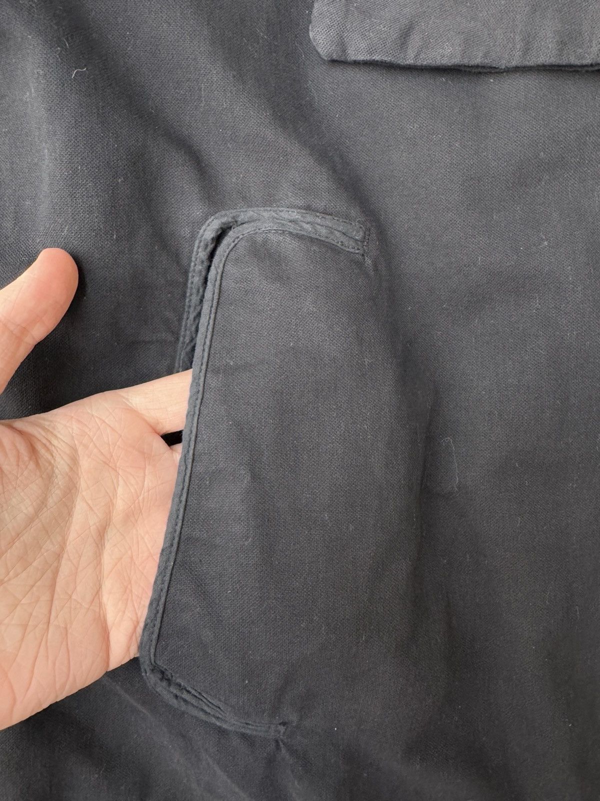 Maison Margiela Maison Martin Margiela AW04 Raw Collar Faded Cotton Caban Size US S / EU 44-46 / 1 - 5 Thumbnail