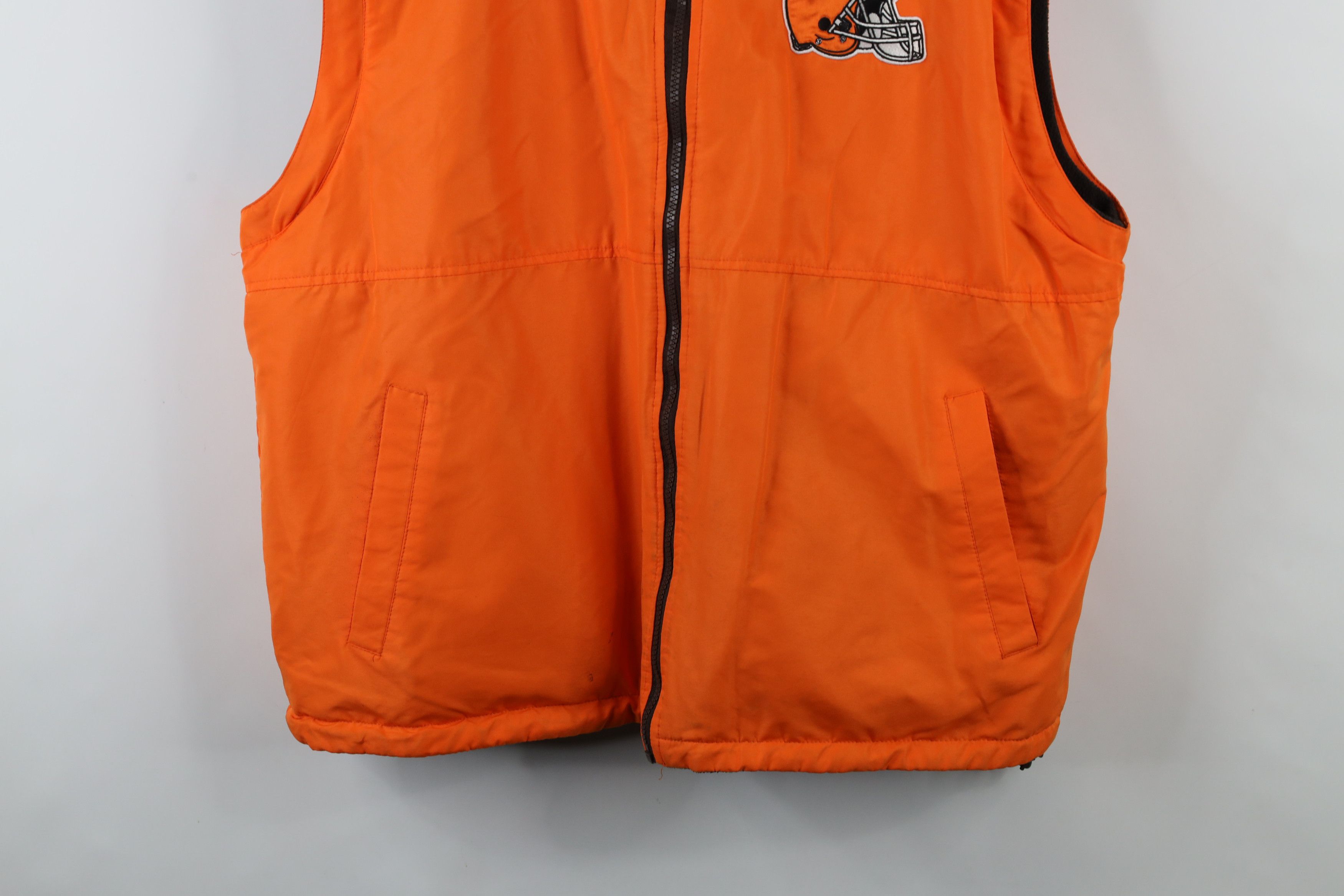 Vintage Vintage NFL Reversible Cleveland Browns Football Vest Jacket Size US XL / EU 56 / 4 - 3 Thumbnail