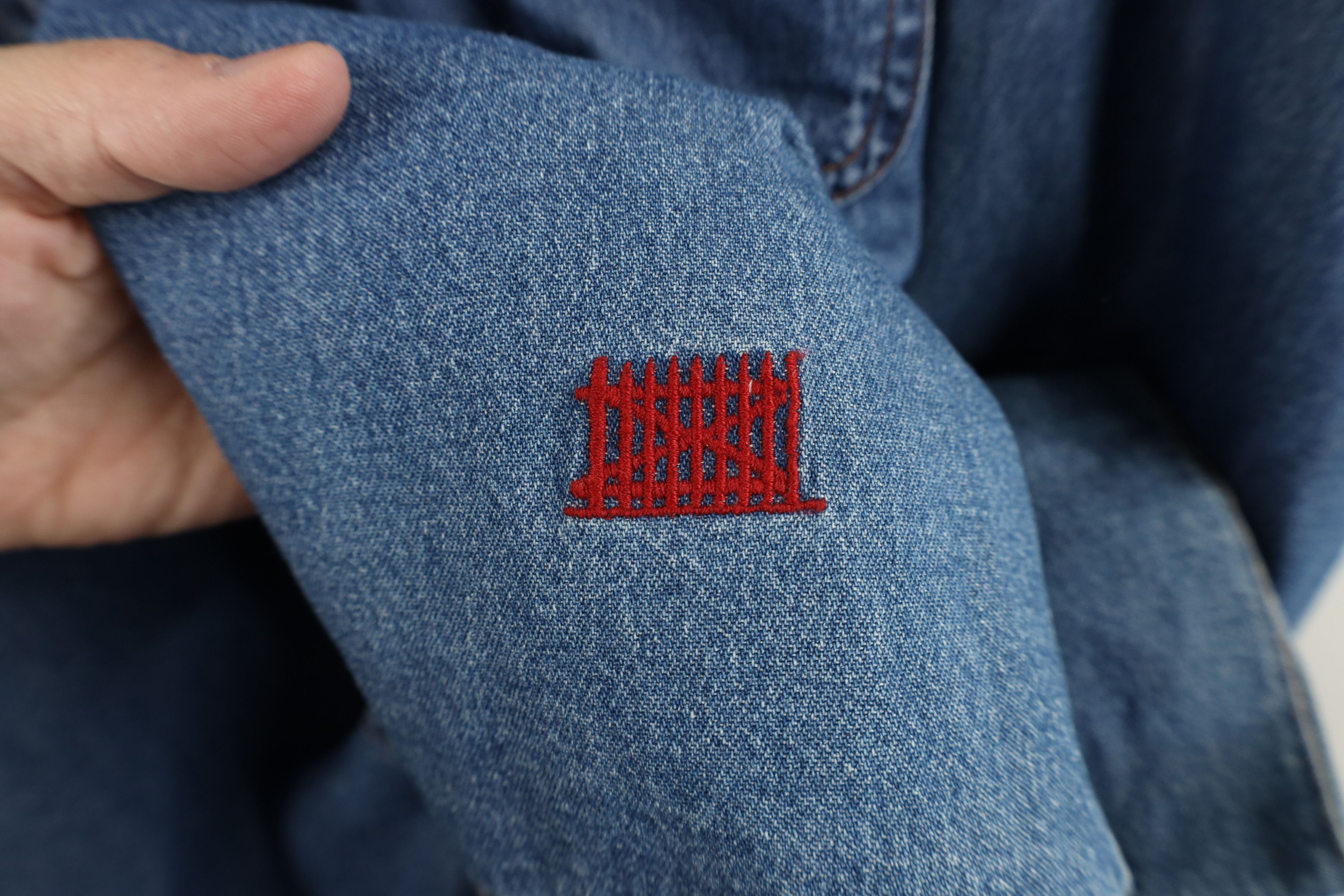 Vintage Vintage 90s Streetwear Collared Denim Jean Button Shirt Size 3XL / US 20-22 - 4 Thumbnail