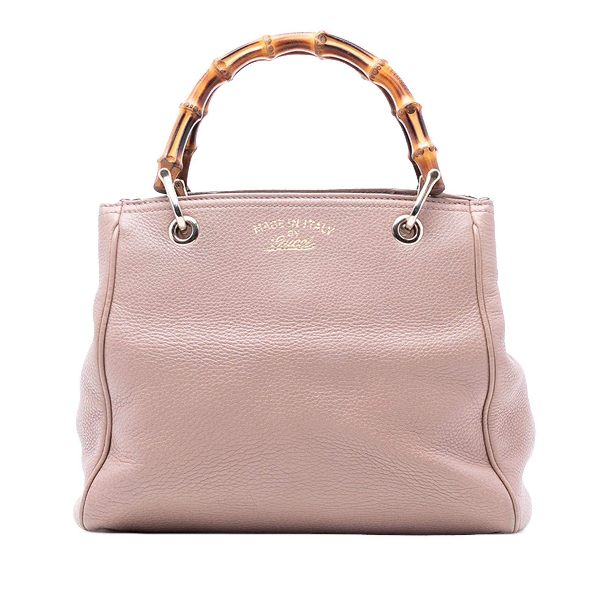Gucci Small Calfskin Bamboo Shopper Satchel Size ONE SIZE - 1 Thumbnail