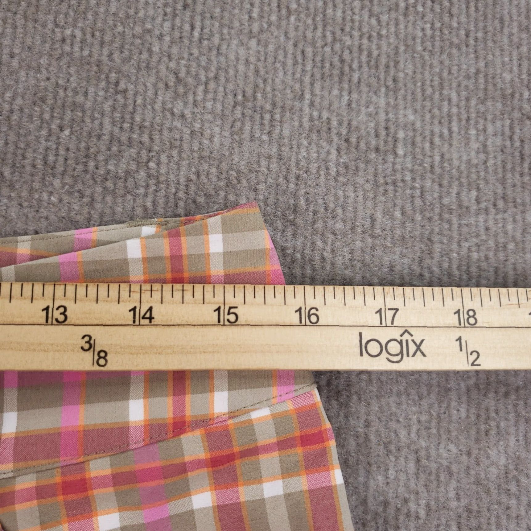 Adidas Adidas Women's Bermuda Shorts Pink Beige Plaid Size 4 Regular Lightweight Size 27" / US 4 / IT 40 - 5 Thumbnail