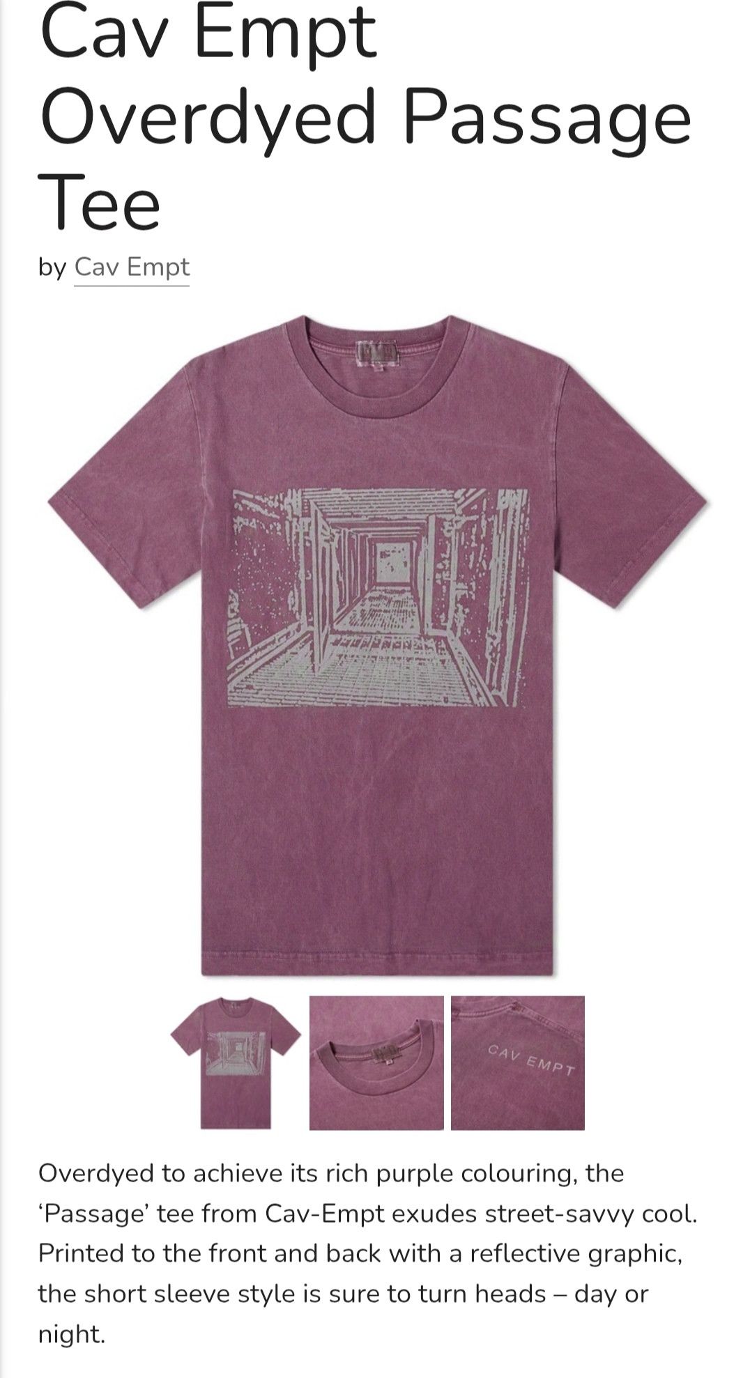 Cav Empt Cav Empt Overdyed Passage T-shirt Size US XL / EU 56 / 4 - 11 Thumbnail