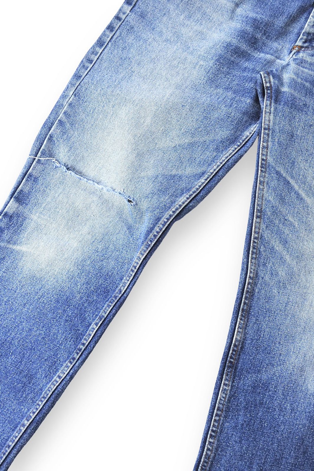 Valentino 90s Vintage Valentino Straight Distressed Blue Jeans Denim Size US 36 / EU 52 - 7 Thumbnail
