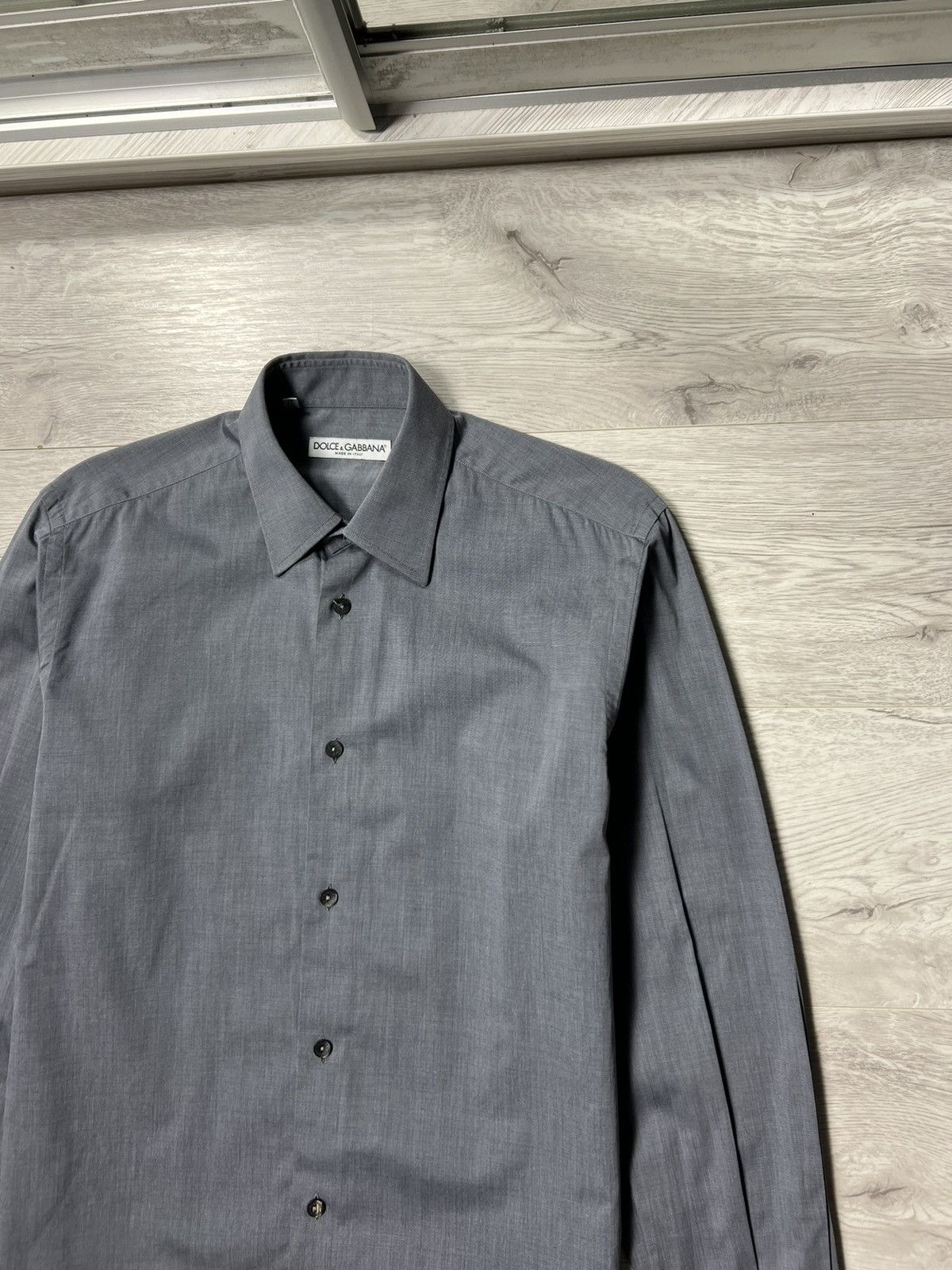 Dolce & Gabbana Dolce & Gabbana Button Up Long Sleeve Shirt (Cufflinks) Size US M / EU 48-50 / 2 - 3 Thumbnail