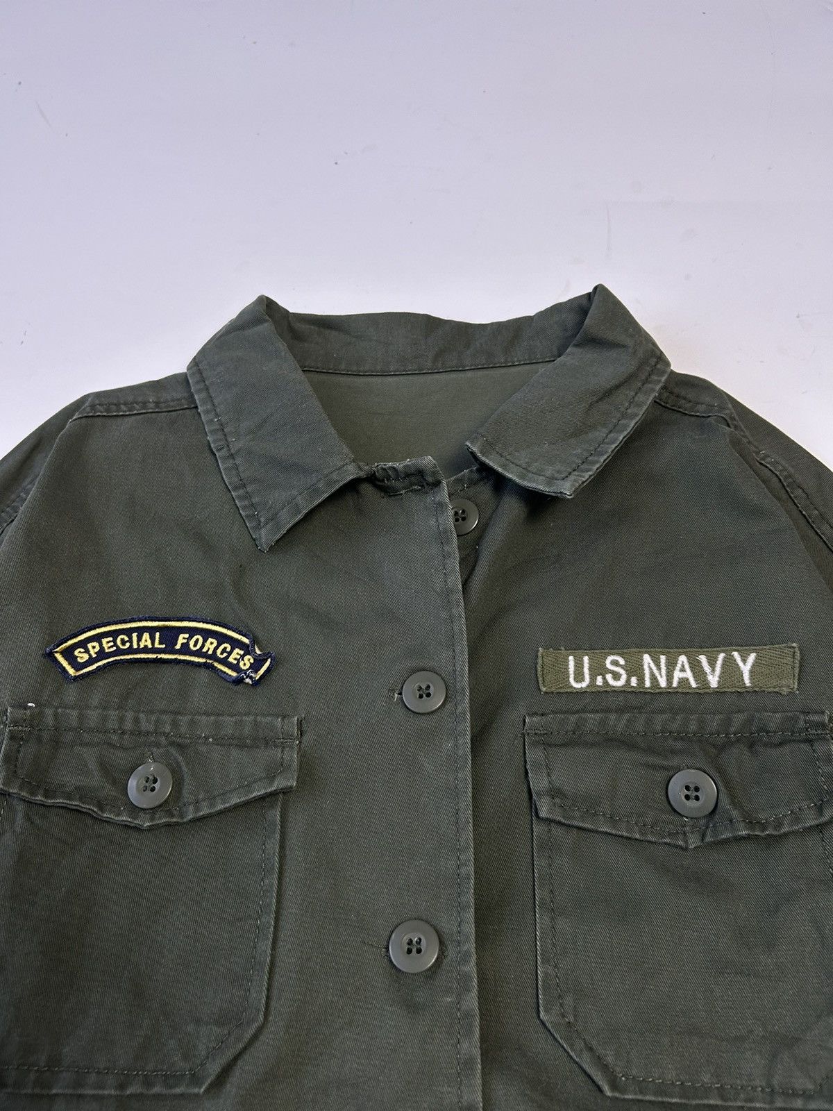 Japanese Brand GORGE MILITARY STYLE BUTTON UP COTTON WORK JACKET Size US S / EU 44-46 / 1 - 2 Thumbnail