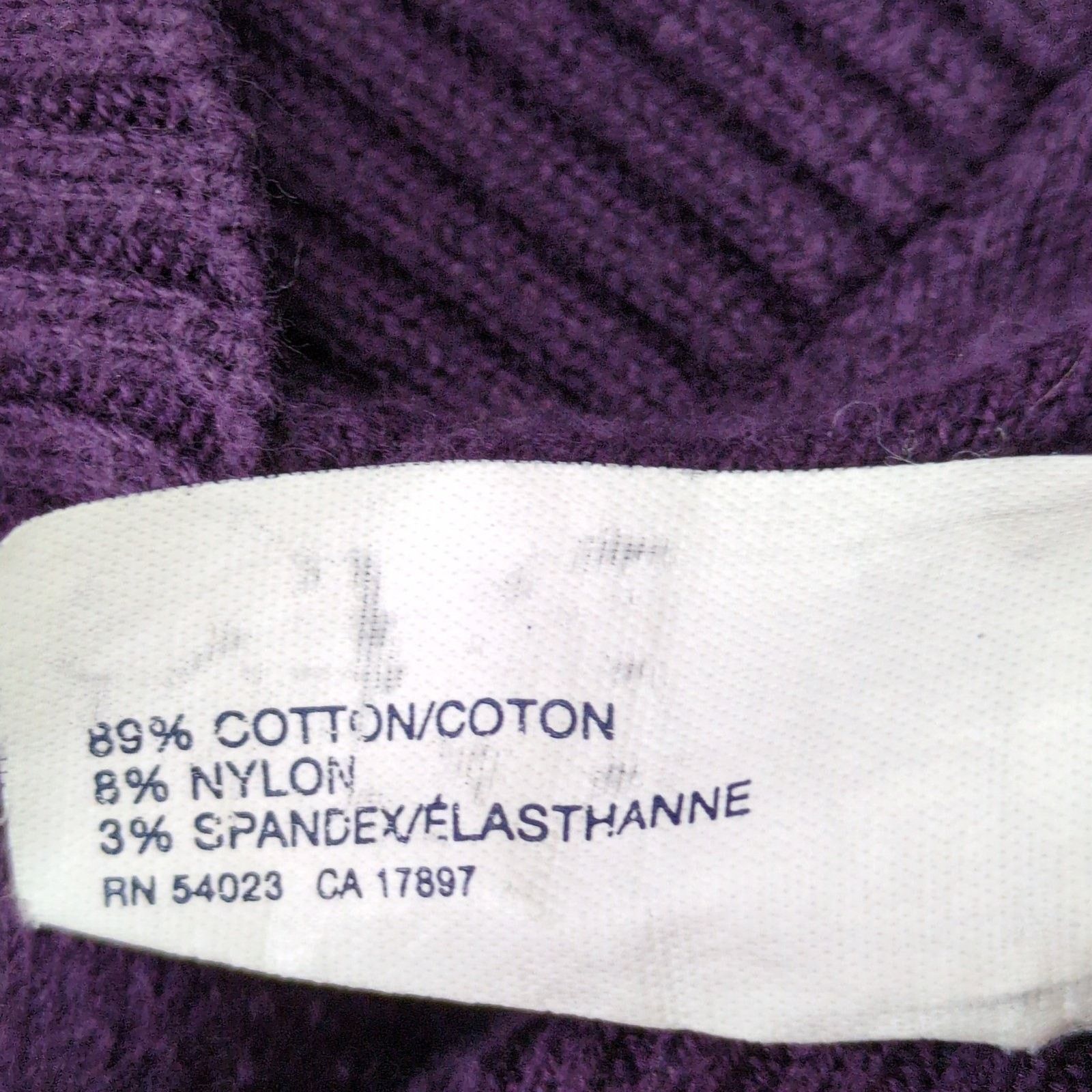 Gap GAP Women's XS V-Neck Purple Striped Knit Sweater Top Size XS / US 0-2 / IT 36-38 - 5 Thumbnail