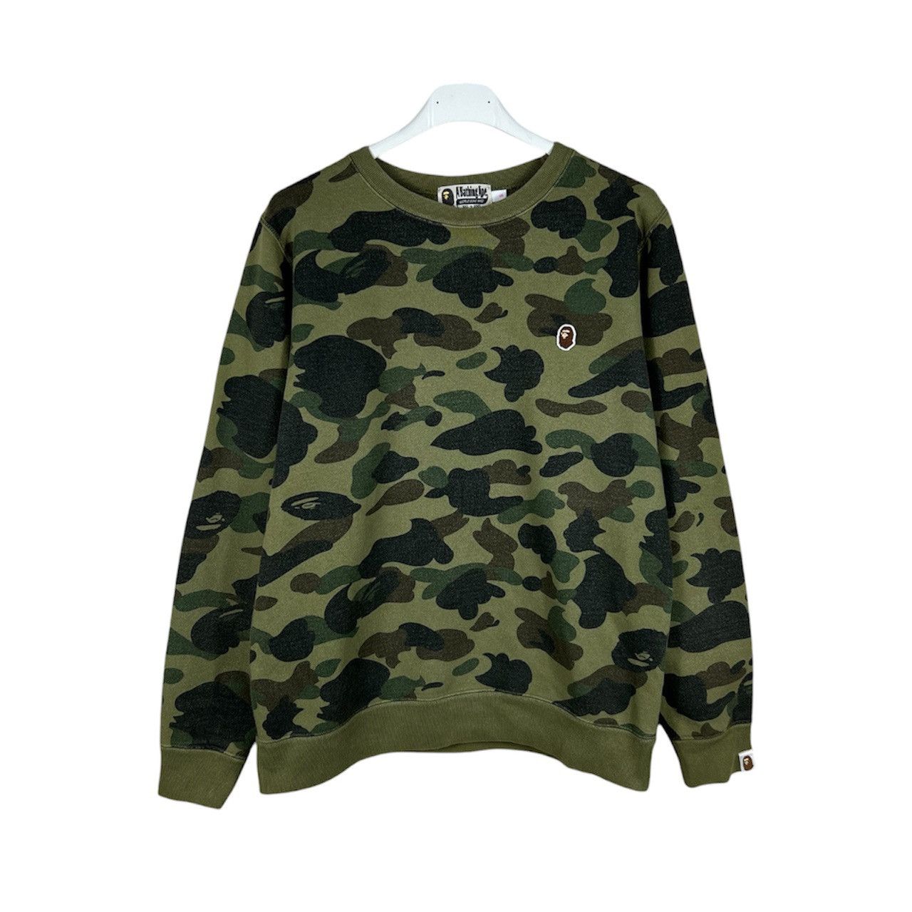 Bape Bape y2k OG 1st camo pattern fullprint head logo sweatshirt Size US S / EU 44-46 / 1 - 1 Thumbnail