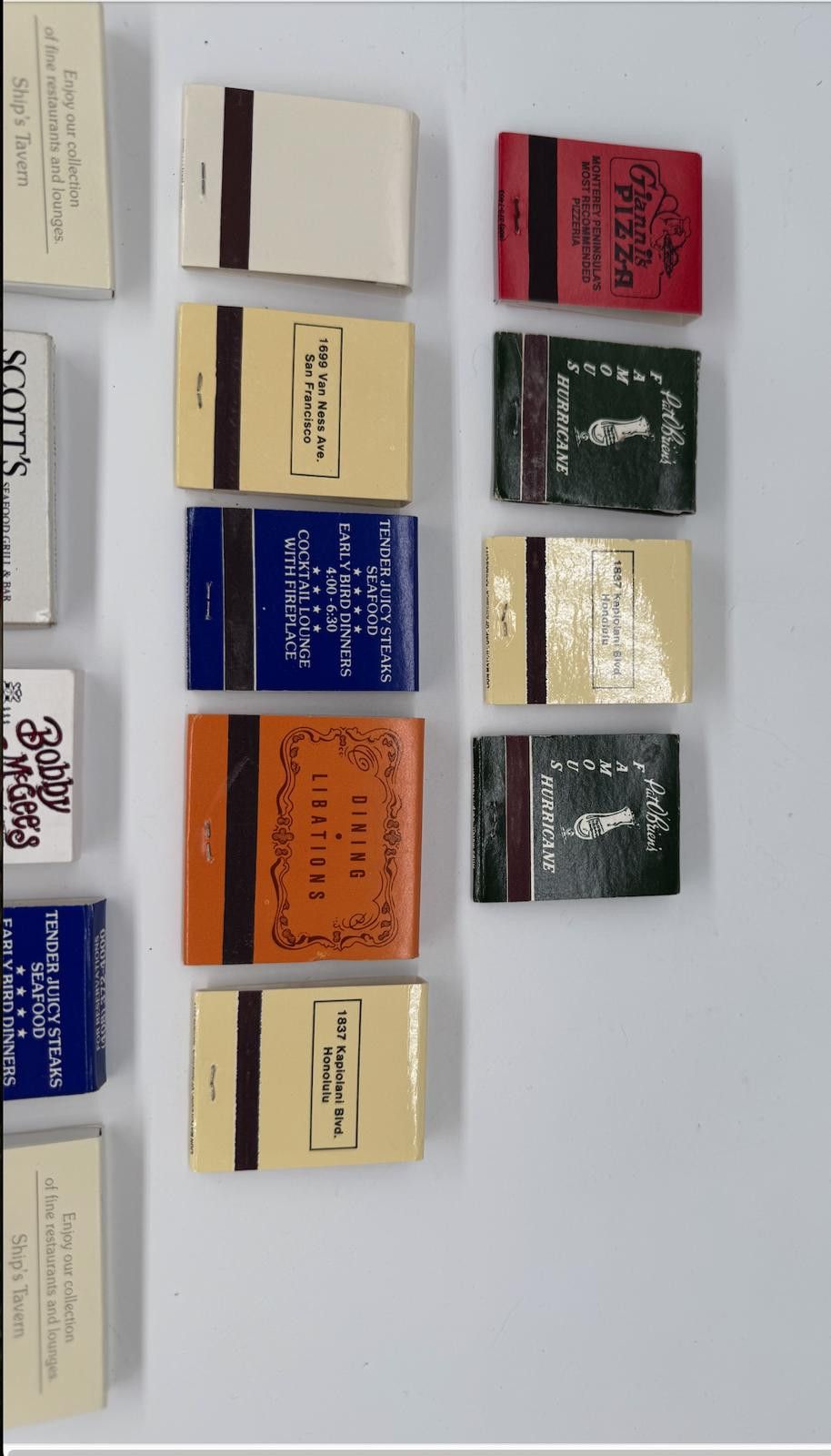 Designer 14 Vintage Restaurant Matchbooks – Hard Rock, Pat O’Brien’s+ Size ONE SIZE - 9 Thumbnail