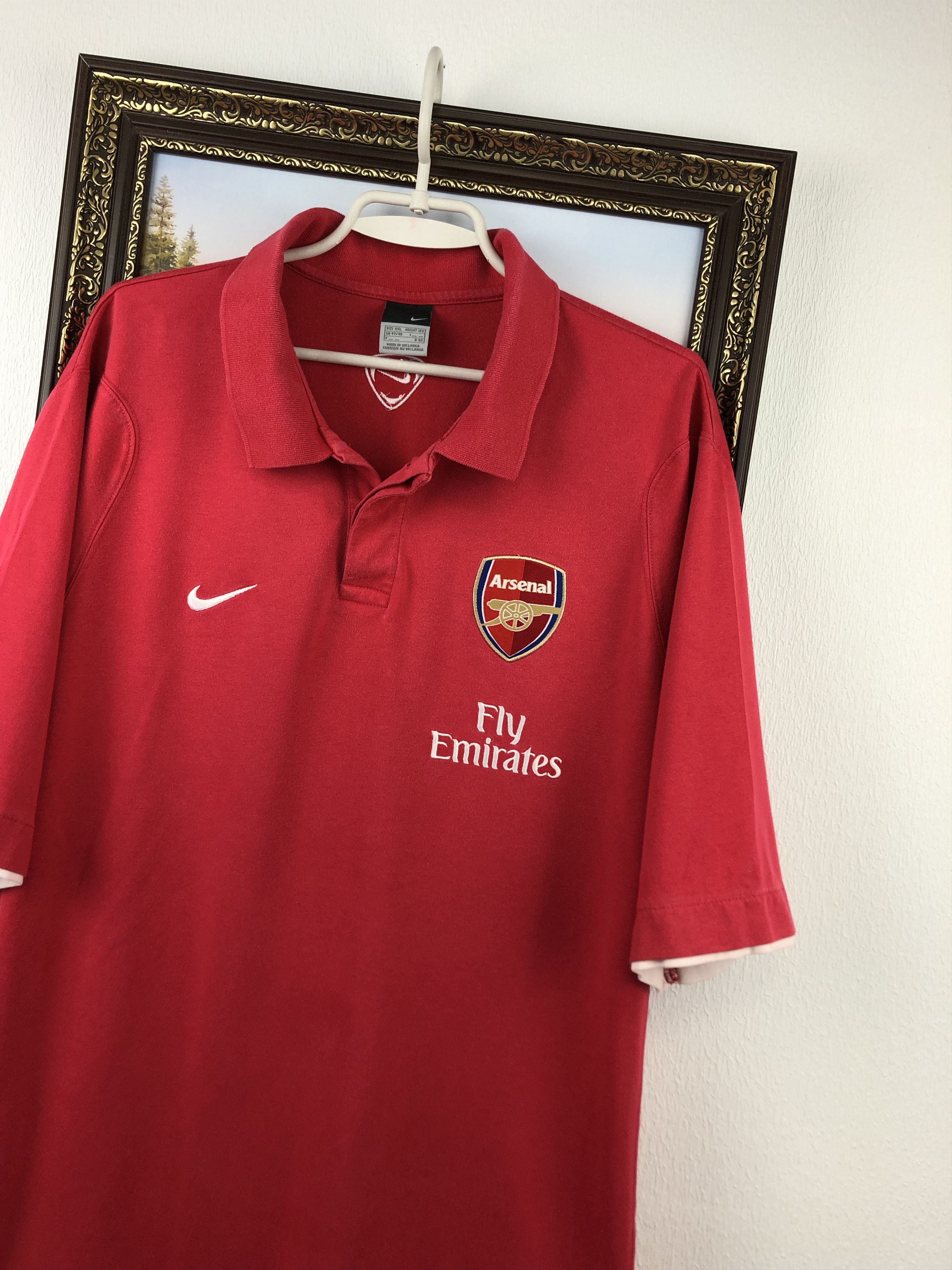 Nike Vintage Arsenal Football Shirt Polo Soccer Jersey Rare Size US XXL / EU 58 / 5 - 4 Thumbnail