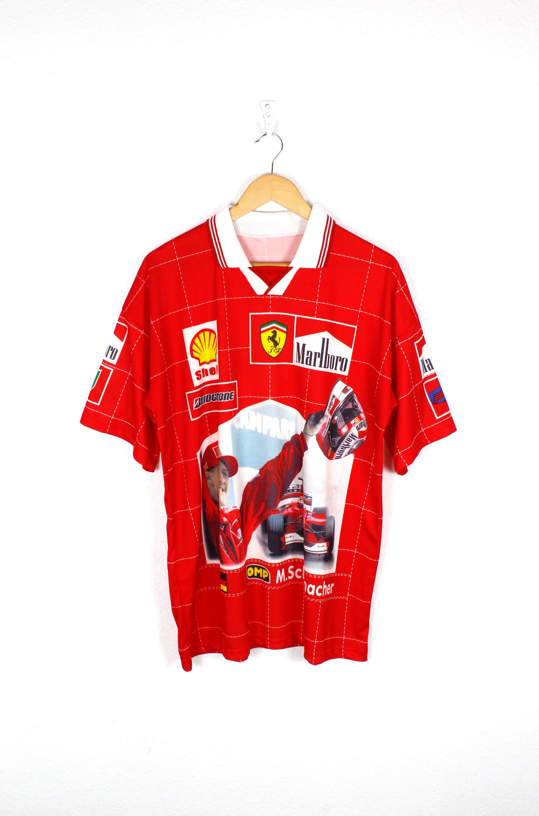 Ferrari Vintage Ferrari Schumacher F1 Racing Jersey Tee T-shirt Size US XXL / EU 58 / 5 - 1 Thumbnail