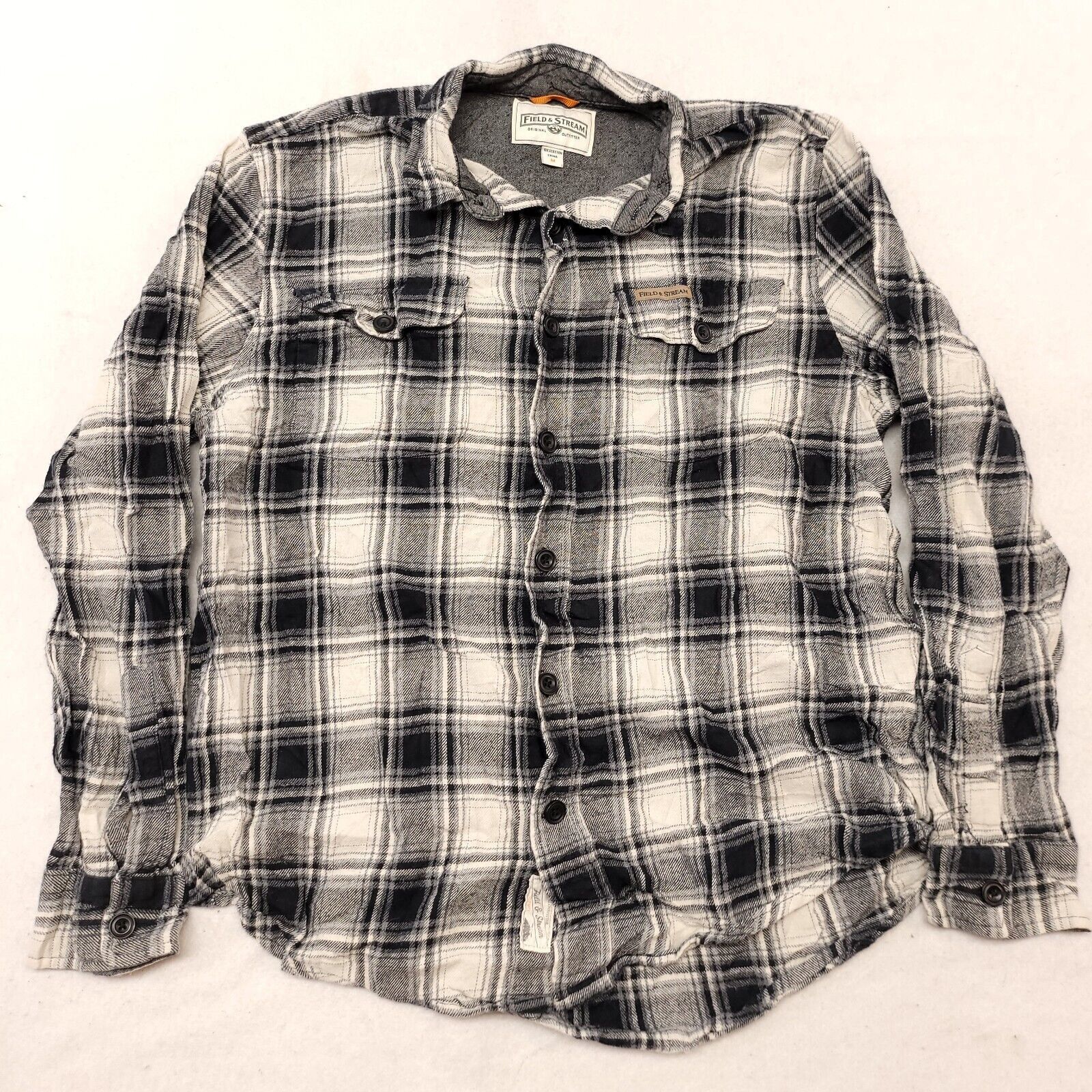 Field & Stream Field & Stream Tartan Flannel Shirt Mens Size Medium M Black Size US M / EU 48-50 / 2 - 2 Thumbnail