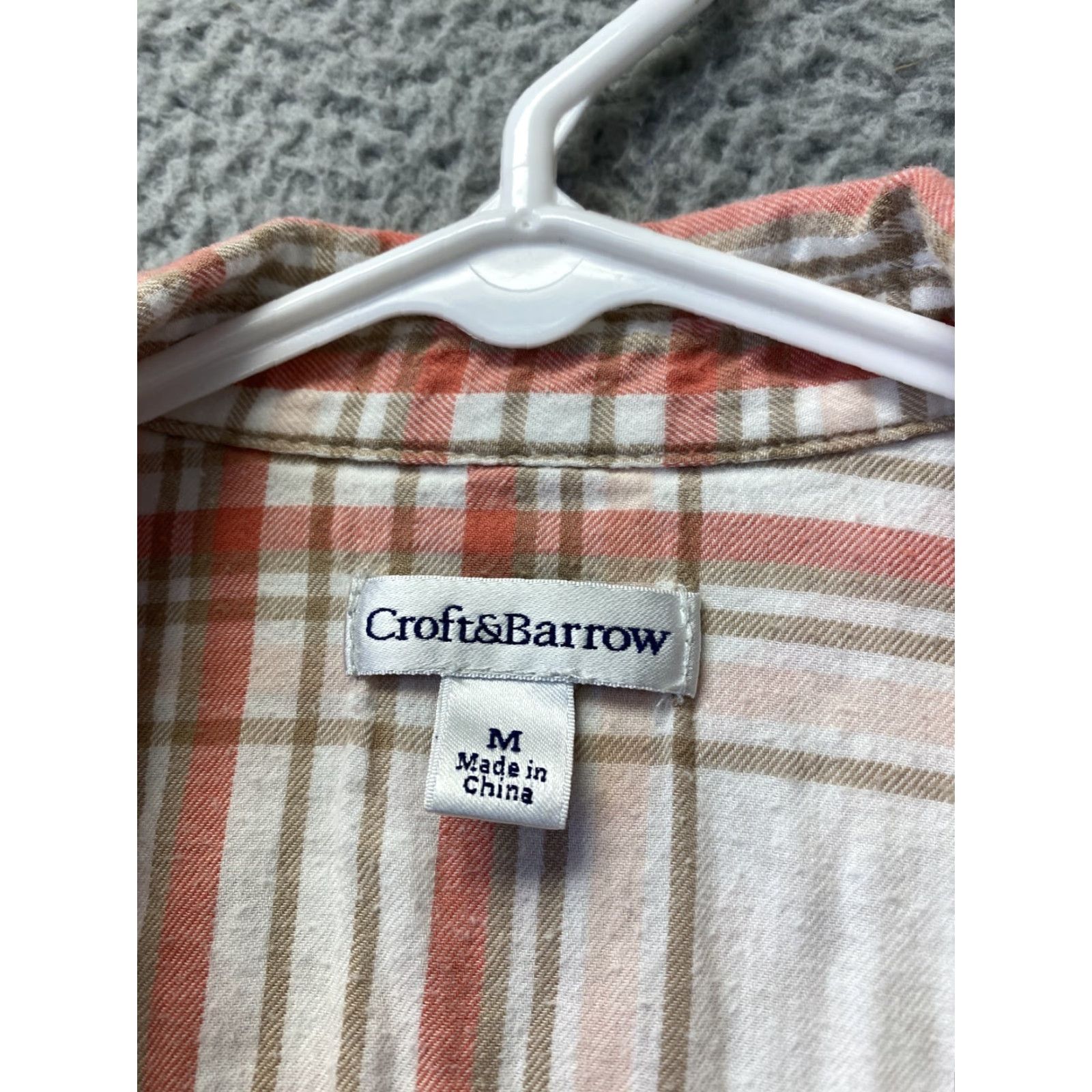 Croft & Barrow CROFT & BARROW Women's Button-Up Shirt Plaid Long Sleeve Cowgirl Multicolor Size M Size M / US 6-8 / IT 42-44 - 3 Thumbnail