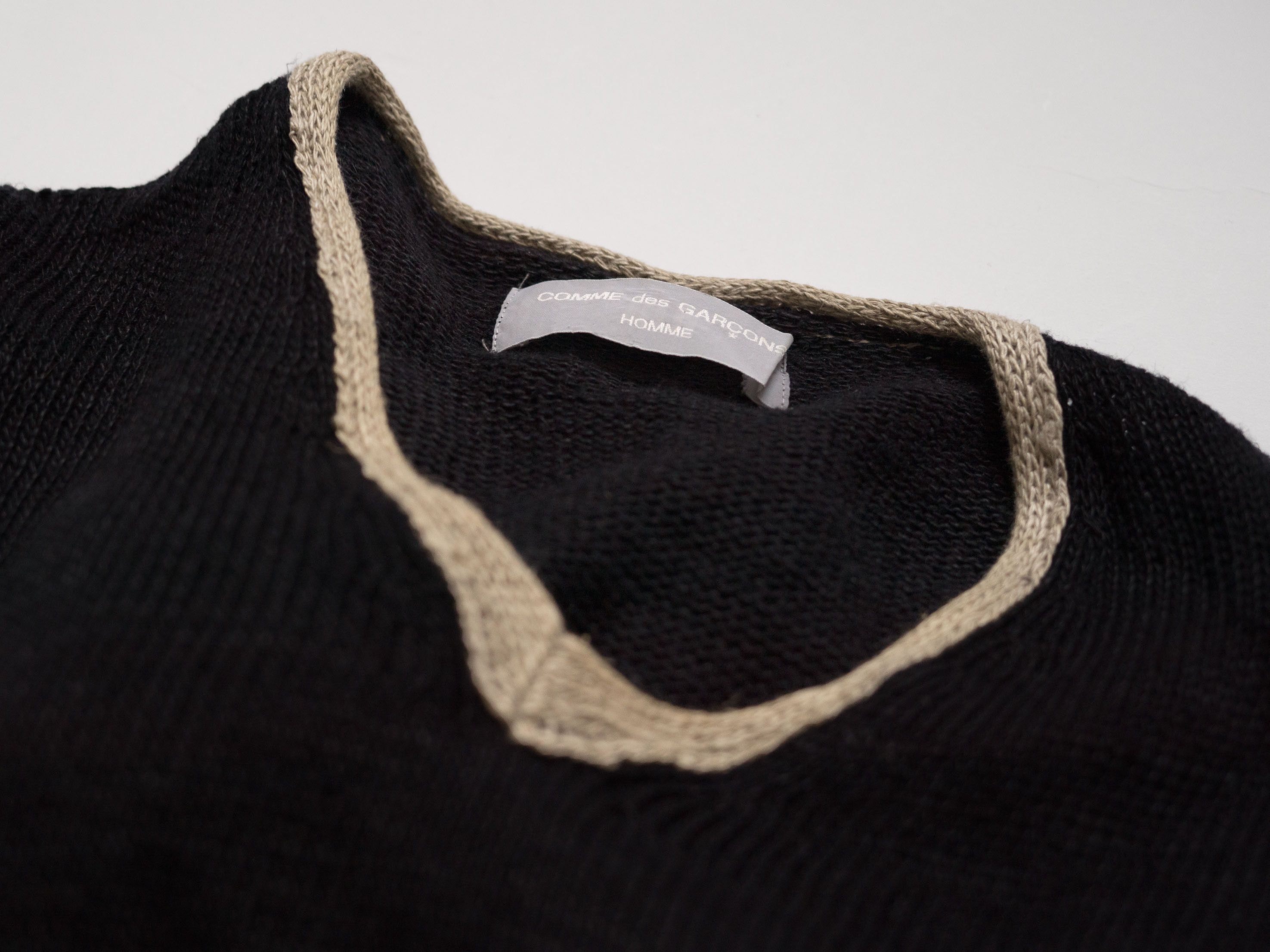 Comme des Garcons Homme AD1997 COMME des GARCONS HOMME KNIT LINEN SWEATER Size US M / EU 48-50 / 2 - 3 Thumbnail