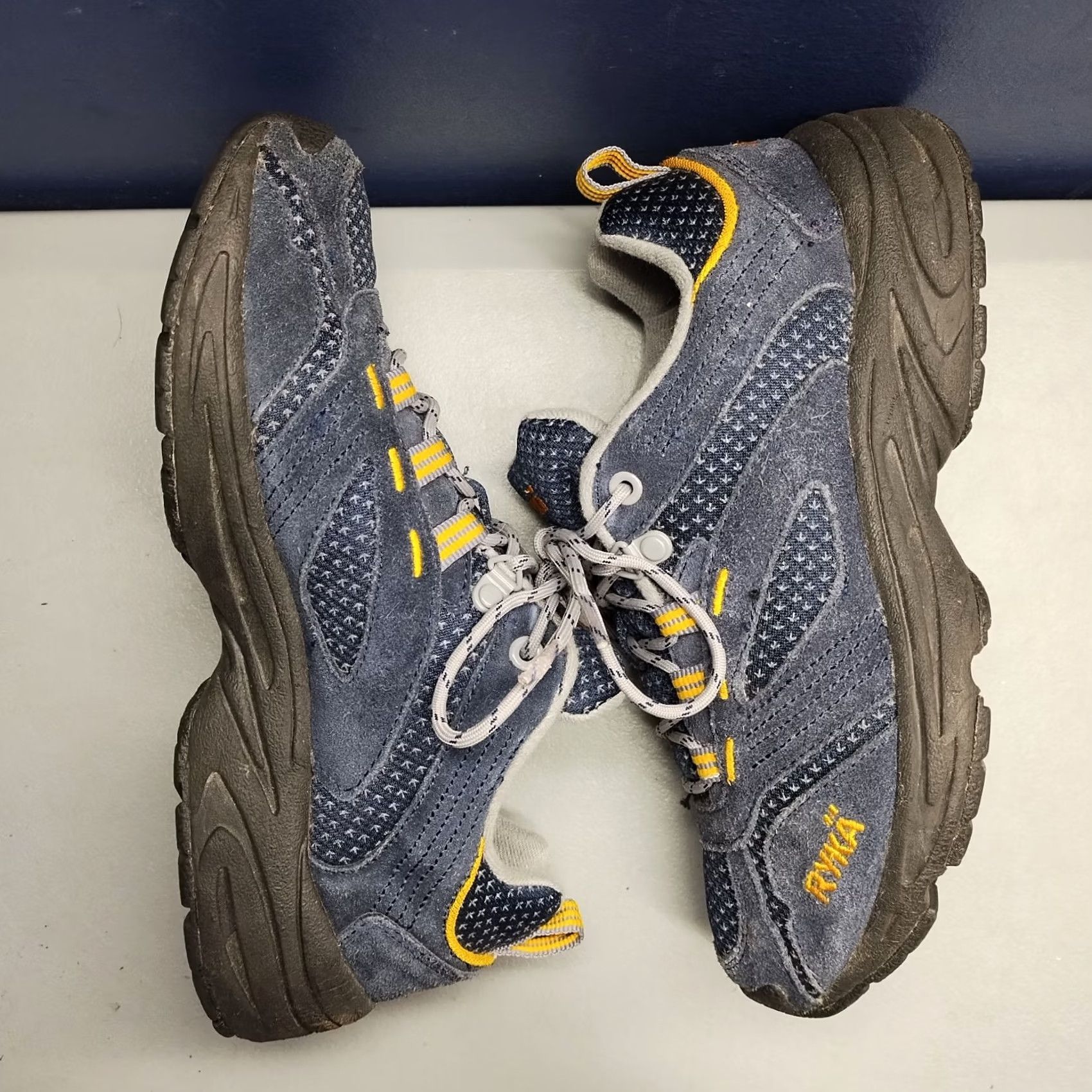 Vintage Ryka Outdoor Walking Sneakers Womens US Size 6.5M Multi Suede Low Top Lace Up Size M / US 6-8 / IT 42-44 - 4 Thumbnail