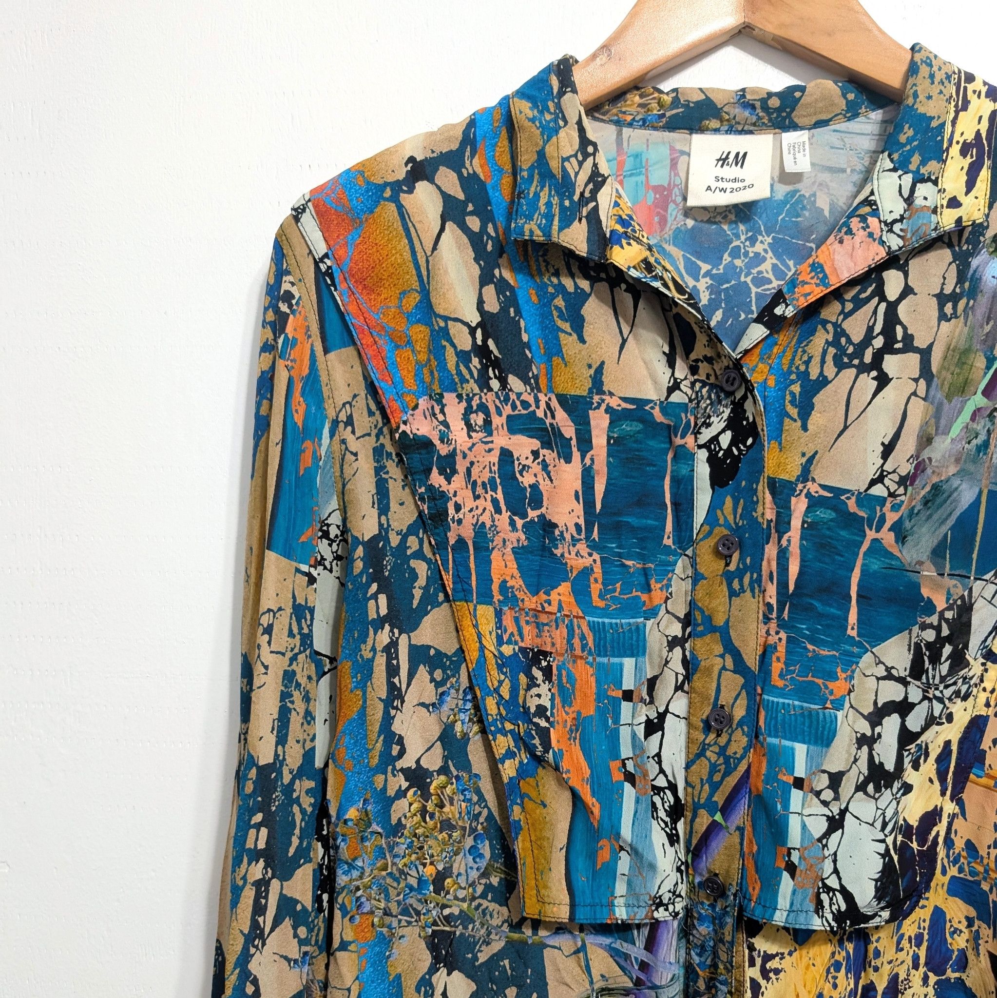 H&M H&M studio collection aw20 2020 blouse shirt top artsy Size XXS / US 00 / IT 34 - 2 Thumbnail