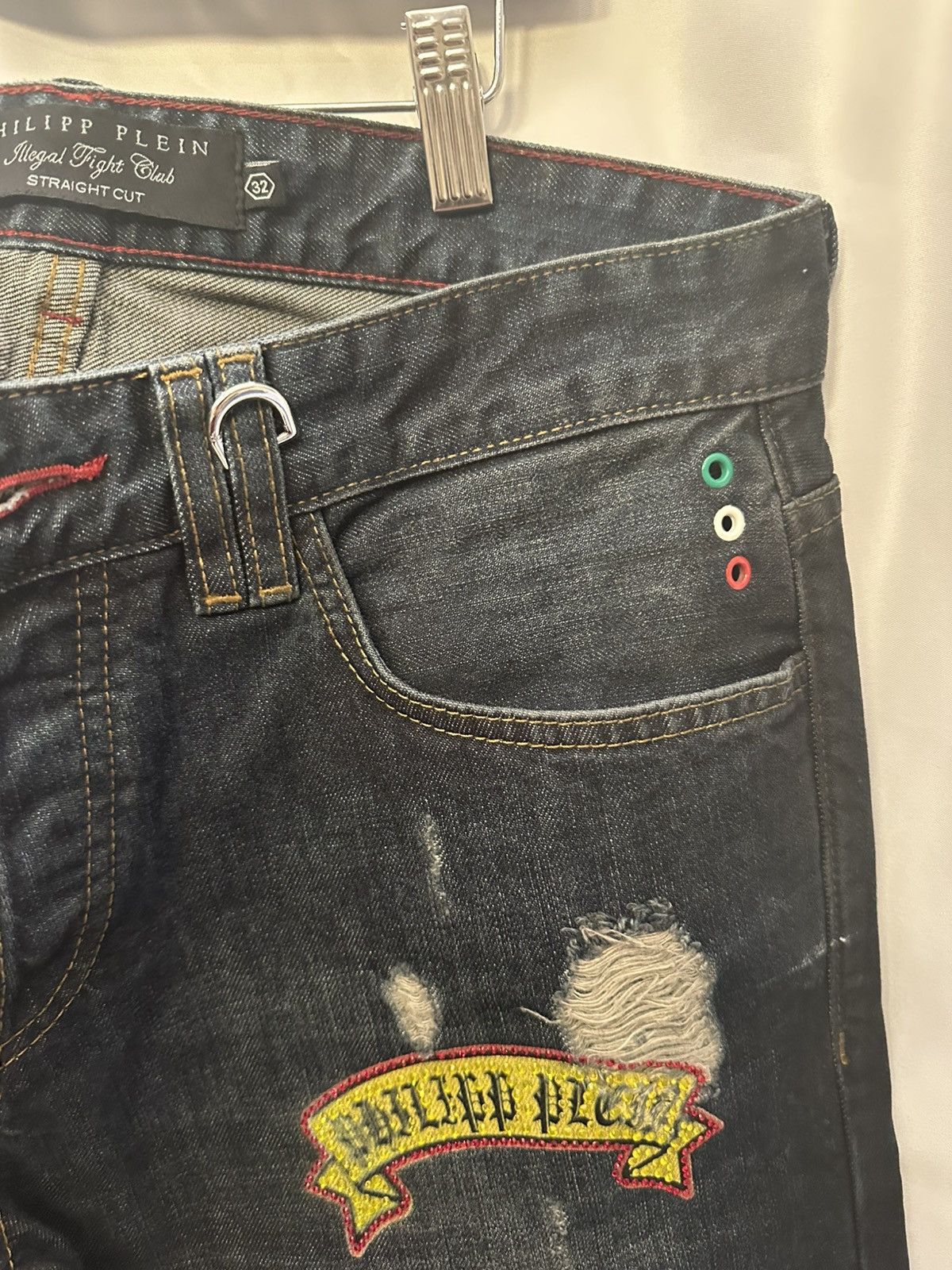 Philipp Plein Philipp Plein Patchwork Denim SICK Size US 32 / EU 48 - 9 Thumbnail